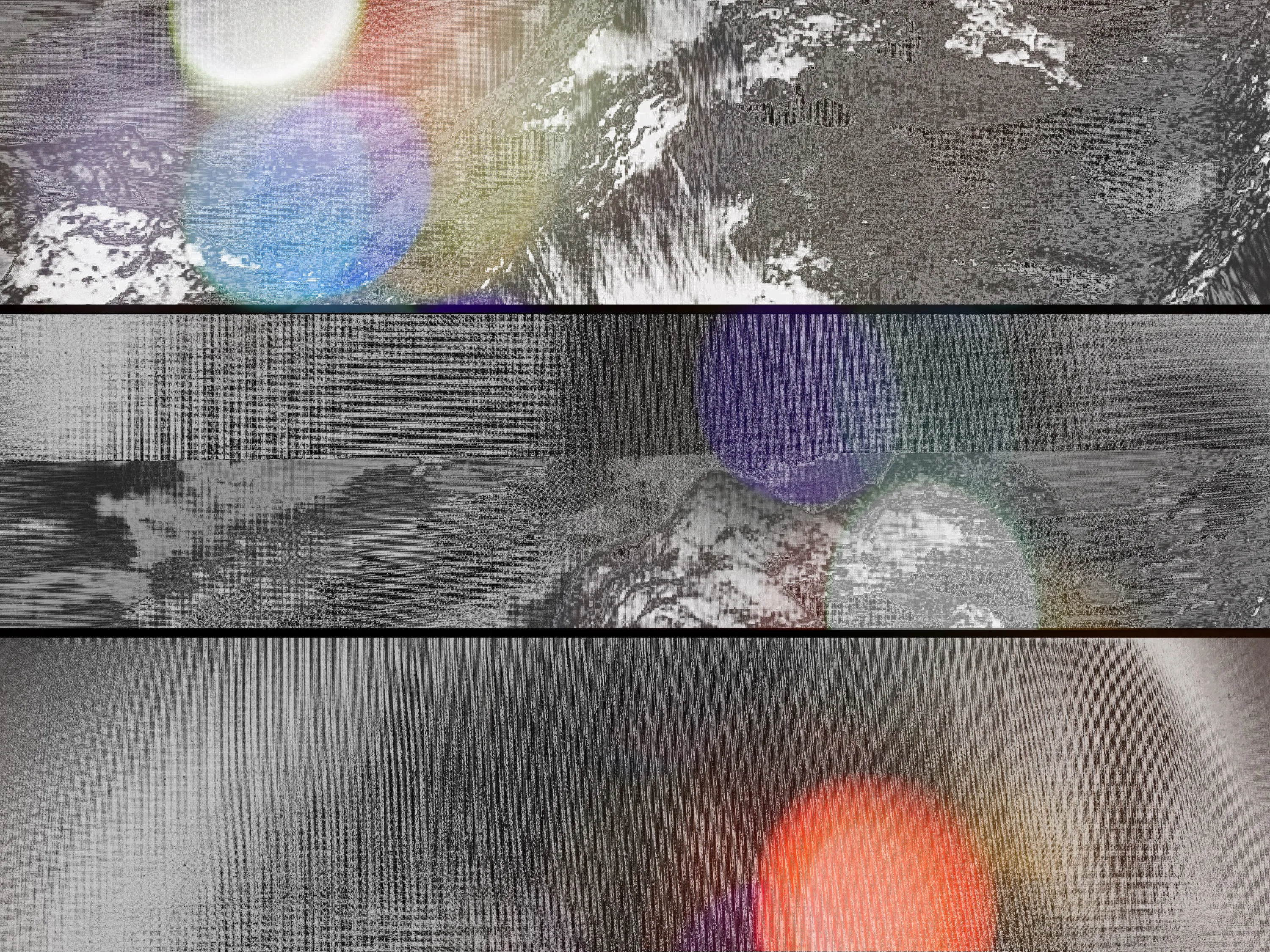 Assembly presents *Range: Of Swiss Fort Knox* by Penelope Umbrico. Building on her Range series, this collection was made specifically for the blockchain and focuses on Swiss Fort Knox, an underground data center in the Swiss Alps that provides "long-term access to our digital cultural and scientific assets." After sourcing internet images tagged “Swiss Fort Knox,” she photographs the images on the screen with her iPhone, processing them through the camera app filters that simulate “mistakes” of analogue photography. Hallucinogenic colors blend with disorienting effects of the device’s gravity sensor to dislodge any perception of stability in the mountain, the data center, and the photographic medium. The data center (a contemporary cultural repository) melds with the supposed stability of the mountain range (one of the oldest sites of spiritual contemplation) and is destabilized through the generative changes of each iteration, yet now remains fixed in time through the blockchain.