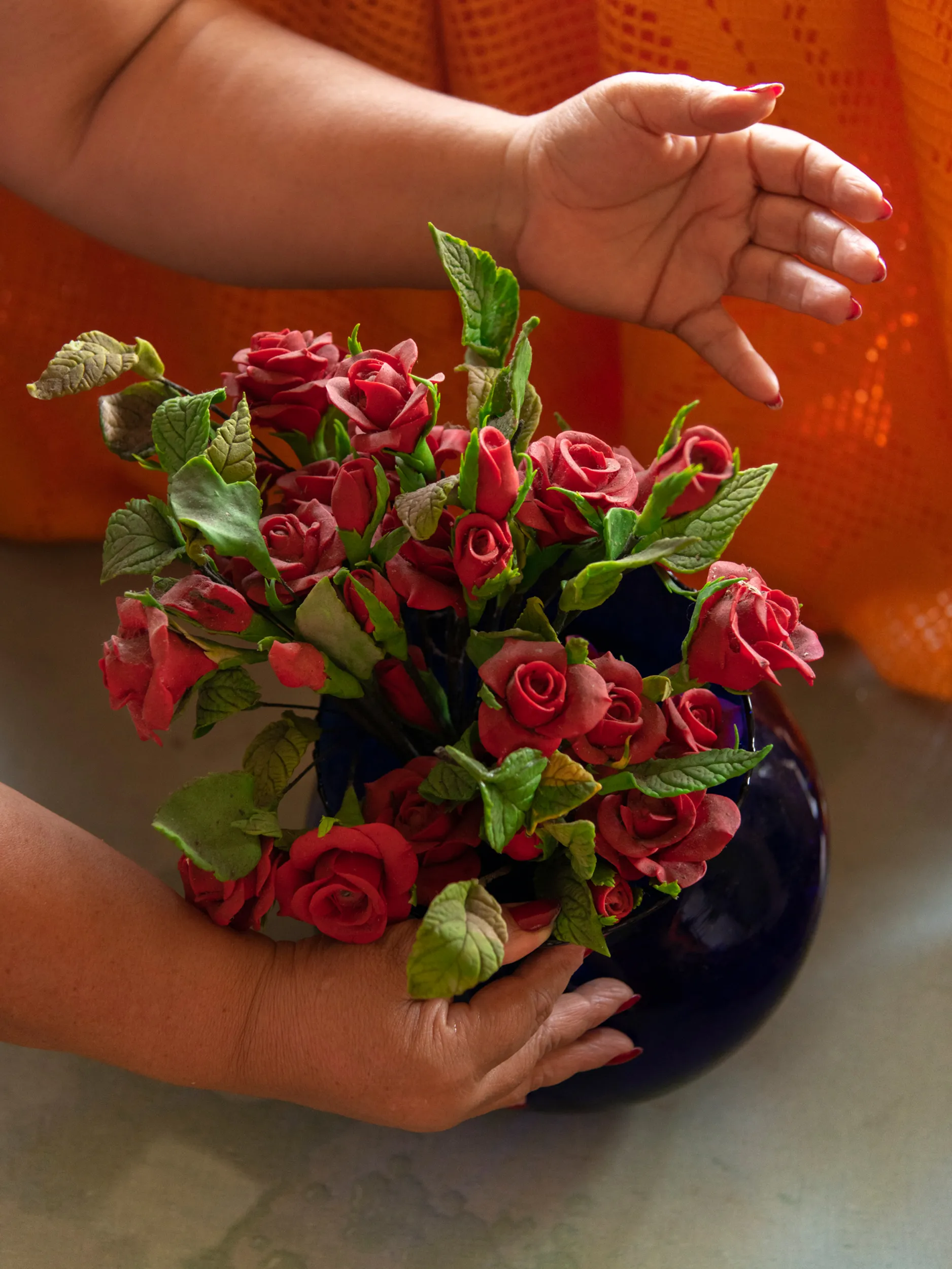 Assembly presents *El Nuevo Mundo* by Cristina Velásquez, a lyrical collection of photographs that question the colonial legacies of the “new world,” a term used to describe the Americas during the so-called “age of discovery.” At once playful and critical, this work highlights the absurdity of the Western gaze through cropped, gestural performances captured before her lens. The truth weaves in and out of these photographs through the artist’s sculptural arrangements, highlighting what the viewer can and cannot see. Together, the artist and the viewer engage in a collaborative performance of questions about race, class, and labor distribution in Latin America.