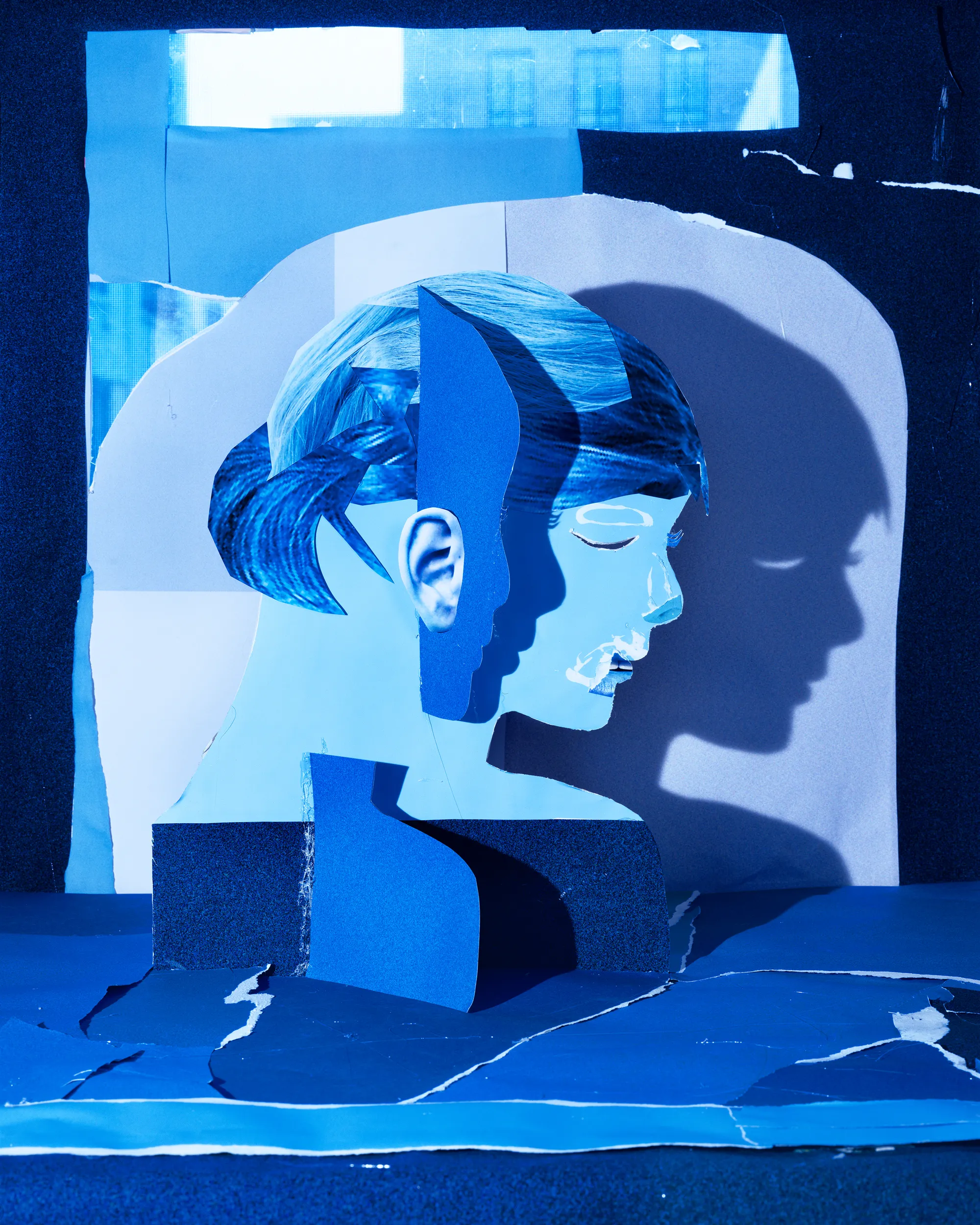 Assembly presents Portrait Studio by Daniel Gordon, a collection of portraits which span over a decade of his career, in which he photographs sculptures made with images collaged from Google image search. These assembled portraits do not depict a single person as much as they portray a collective reflection of our virtual selves. The characters blur the distinction between our lived, physical experiences and our digital, cerebral ones. As such, they articulate a new visual repertoire, one which not only celebrates the internet and appropriation, but also works to push our perception of truth to its maximum—a realm where our distinction between virtual and physical becomes full of new possibilities. As part of the blockchain, these NFT versions of Gordon’s portraits have now come full circle, navigating the shift from the beginnings of the internet to its Web 3.0 iteration.