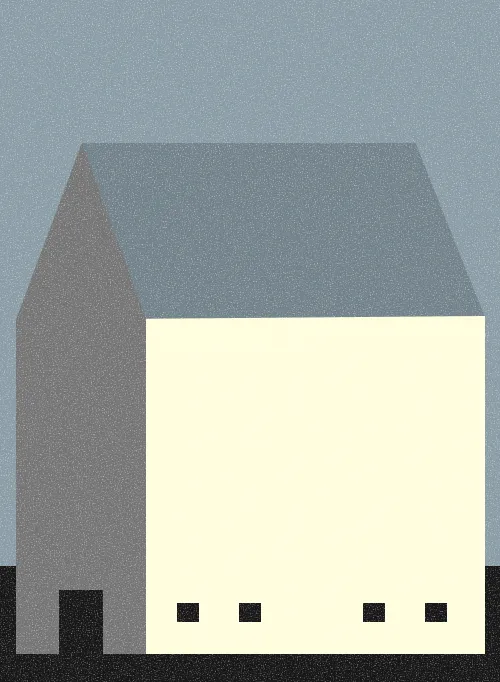a series of quiet structures, stands alone, echoes the others, typology of stillness, geometry, repeated with difference, still your homes and mine.
