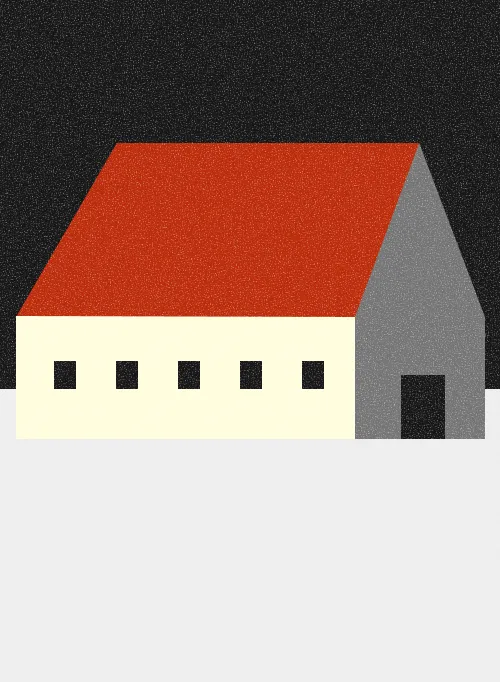 a series of quiet structures, stands alone, echoes the others, typology of stillness, geometry, repeated with difference, still your homes and mine.