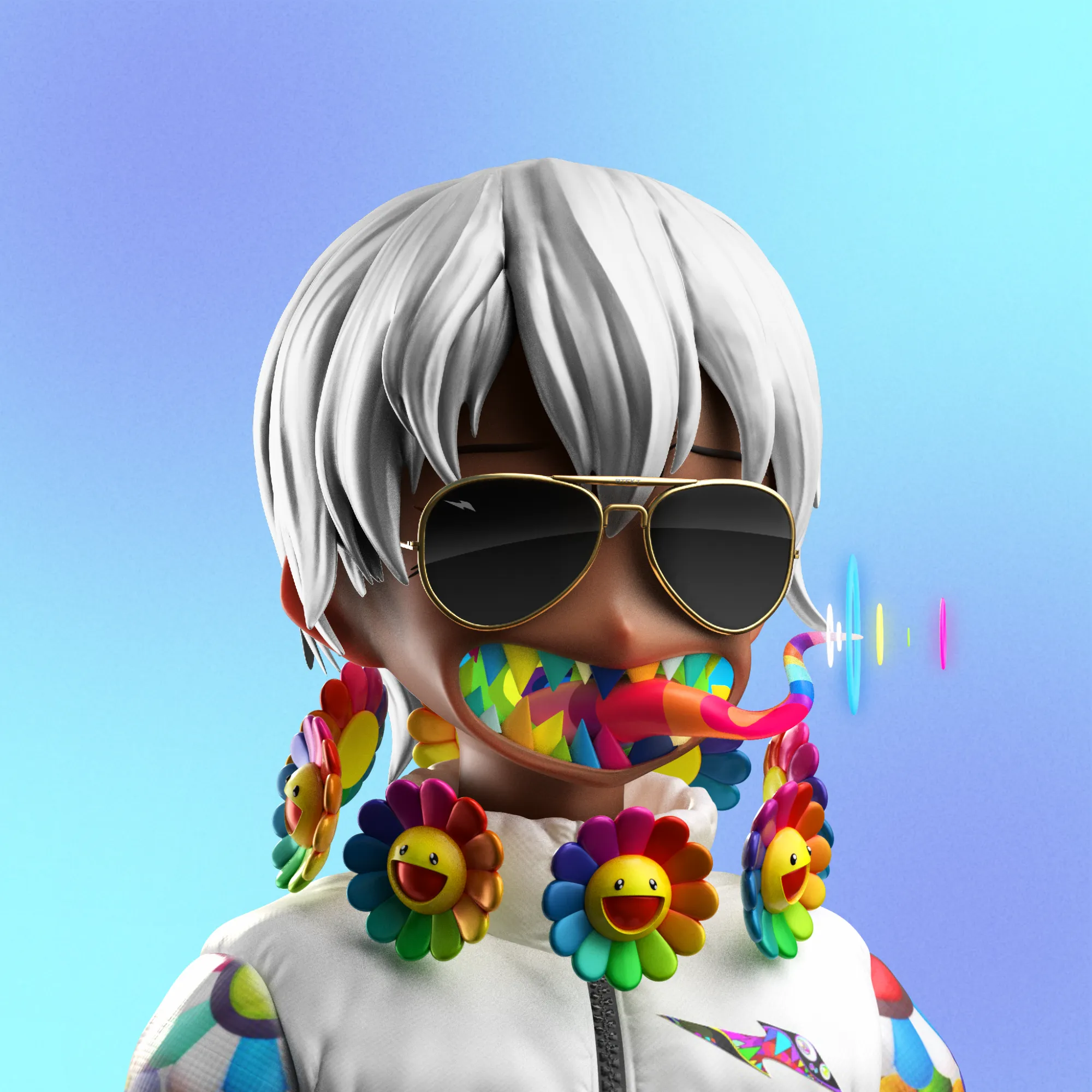 🧬 CLONE X 🧬

20,000 next-gen Avatars, by RTFKT and Takashi Murakami 🌸

If you own a clone with even one Murakami trait please read the terms regarding third-party content here: https://rtfkt.com/legal-2B.

You are not entitled to a commercial license if you own an avatar with any traits created by Murakami.