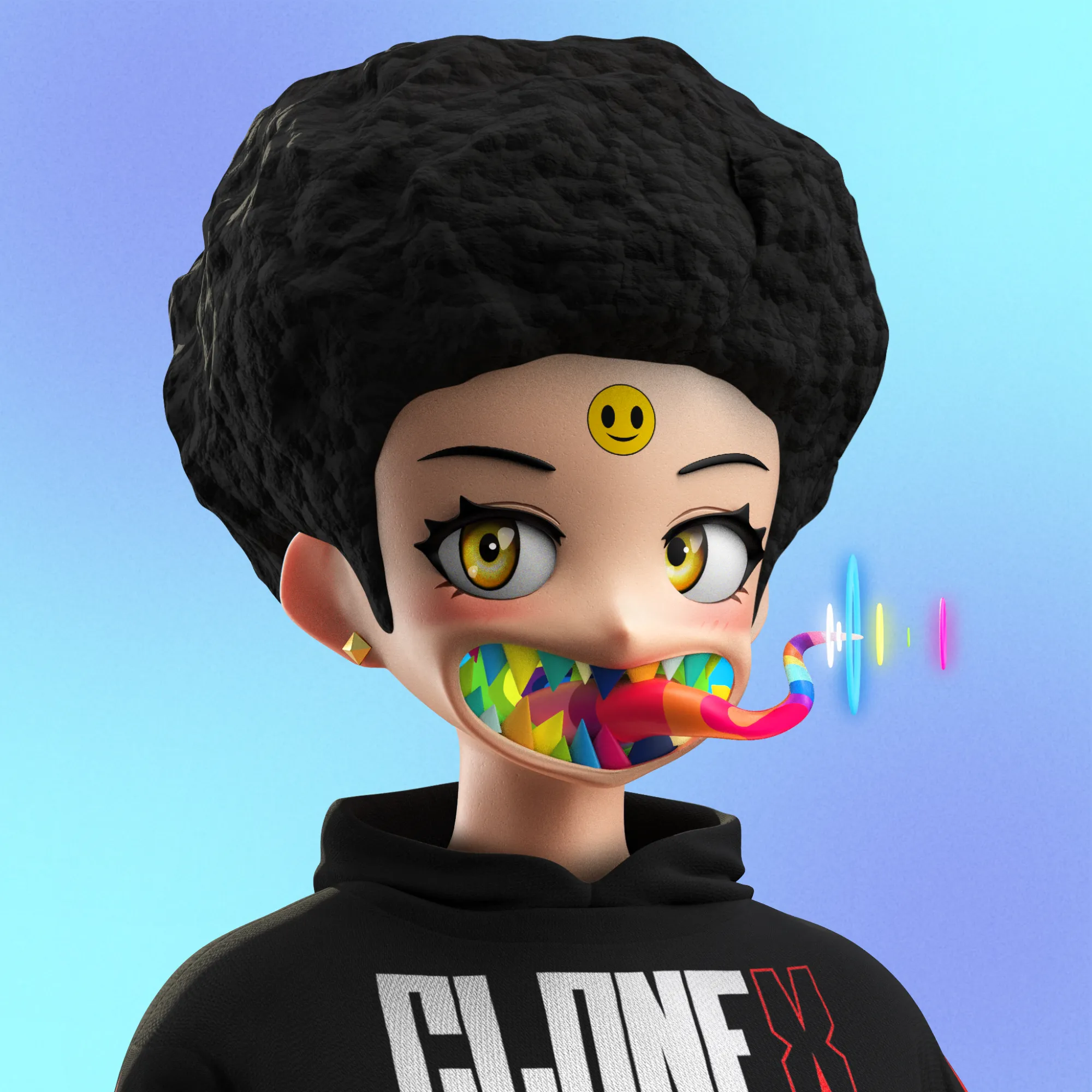 🧬 CLONE X 🧬

20,000 next-gen Avatars, by RTFKT and Takashi Murakami 🌸

If you own a clone with even one Murakami trait please read the terms regarding third-party content here: https://rtfkt.com/legal-2B.

You are not entitled to a commercial license if you own an avatar with any traits created by Murakami.