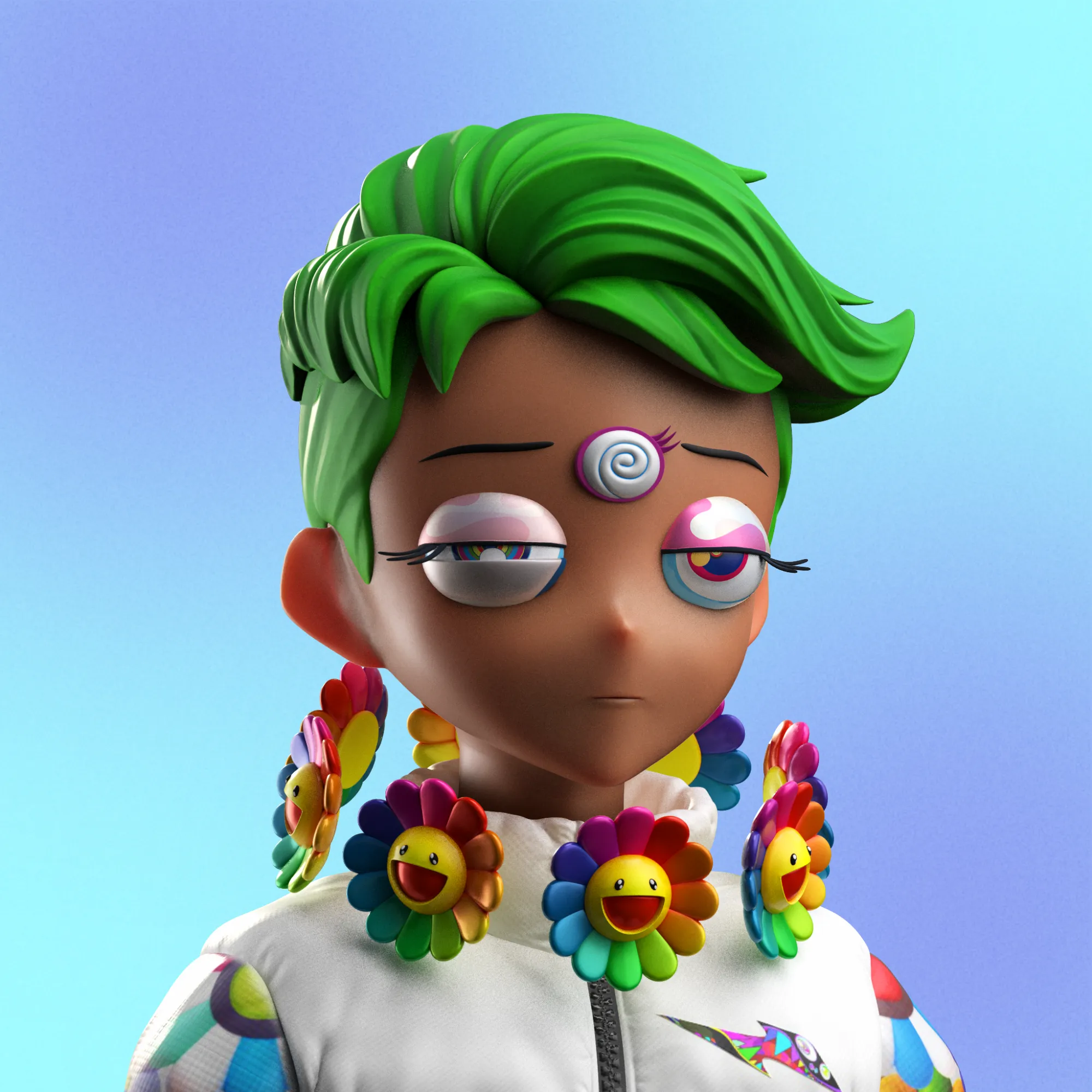 🧬 CLONE X 🧬

20,000 next-gen Avatars, by RTFKT and Takashi Murakami 🌸

If you own a clone with even one Murakami trait please read the terms regarding third-party content here: https://rtfkt.com/legal-2B.

You are not entitled to a commercial license if you own an avatar with any traits created by Murakami.