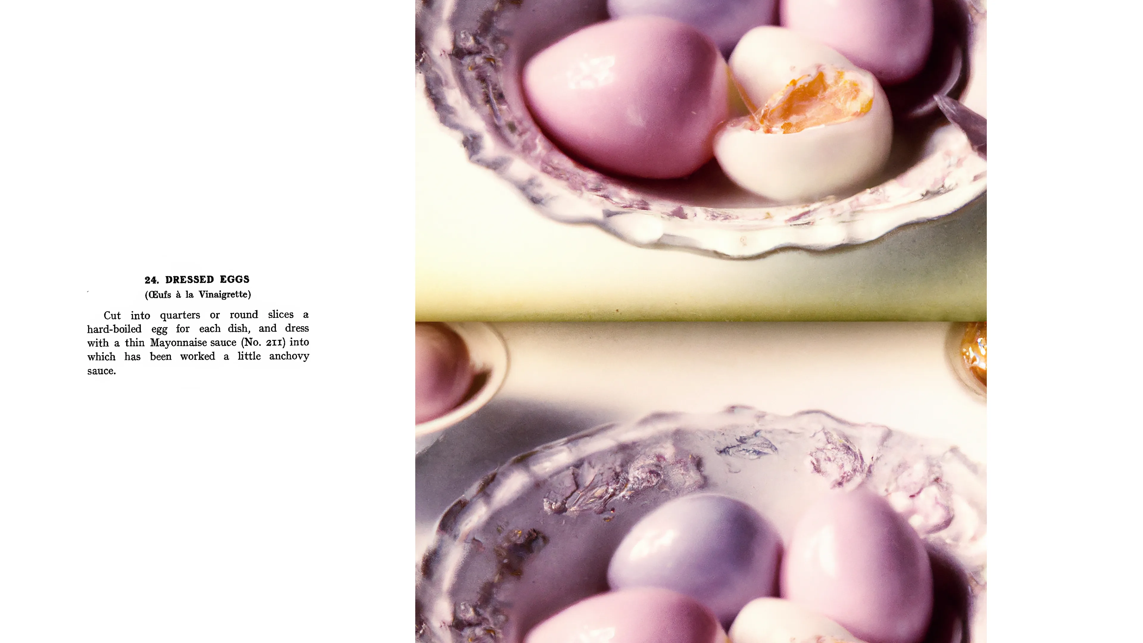 Bon Appétit is a derivative NFT collection 

"Easy French Cookery” by Auguste Mario was published in 1910  
Illustrations by Anna Condo & DALL-E, 2022
