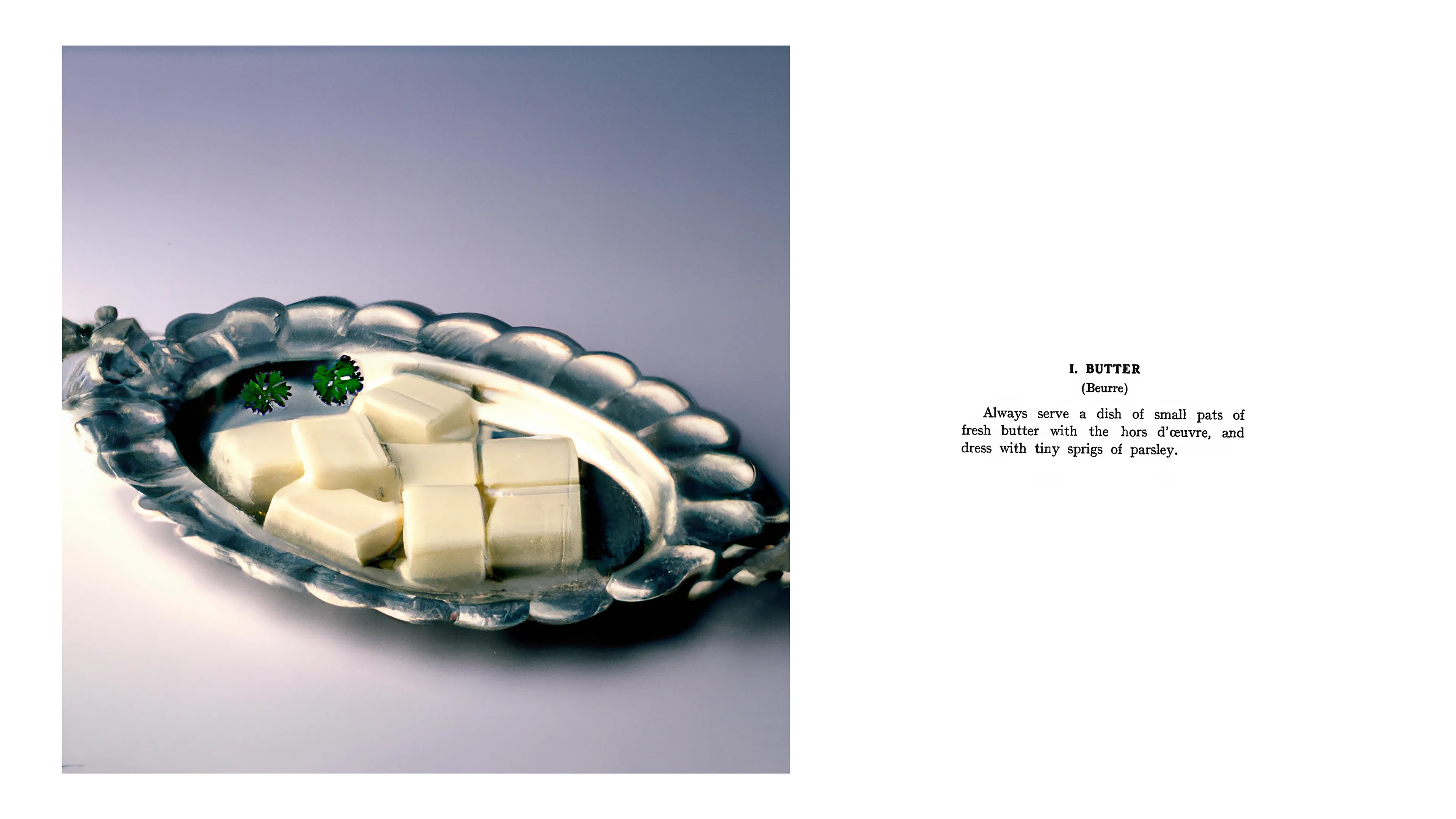 Bon Appétit is a derivative NFT collection 

"Easy French Cookery” by Auguste Mario was published in 1910  
Illustrations by Anna Condo & DALL-E, 2022