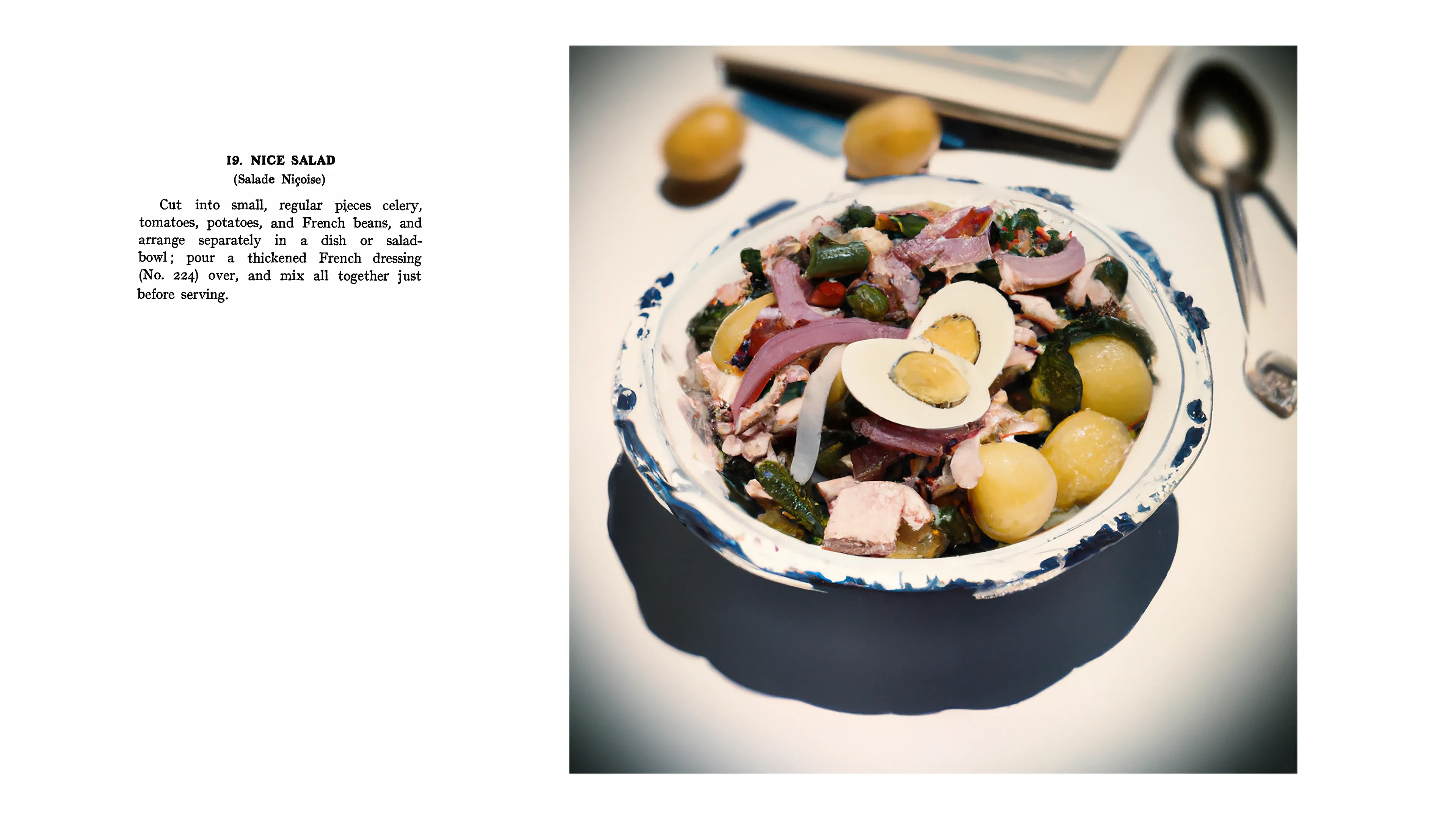 Bon Appétit is a derivative NFT collection 

"Easy French Cookery” by Auguste Mario was published in 1910  
Illustrations by Anna Condo & DALL-E, 2022