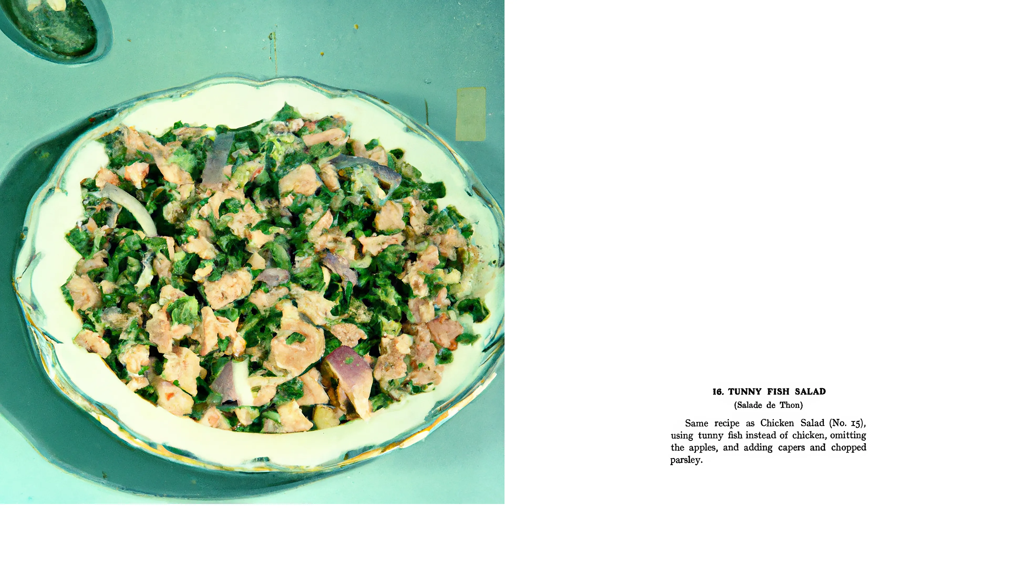 Bon Appétit is a derivative NFT collection 

"Easy French Cookery” by Auguste Mario was published in 1910  
Illustrations by Anna Condo & DALL-E, 2022