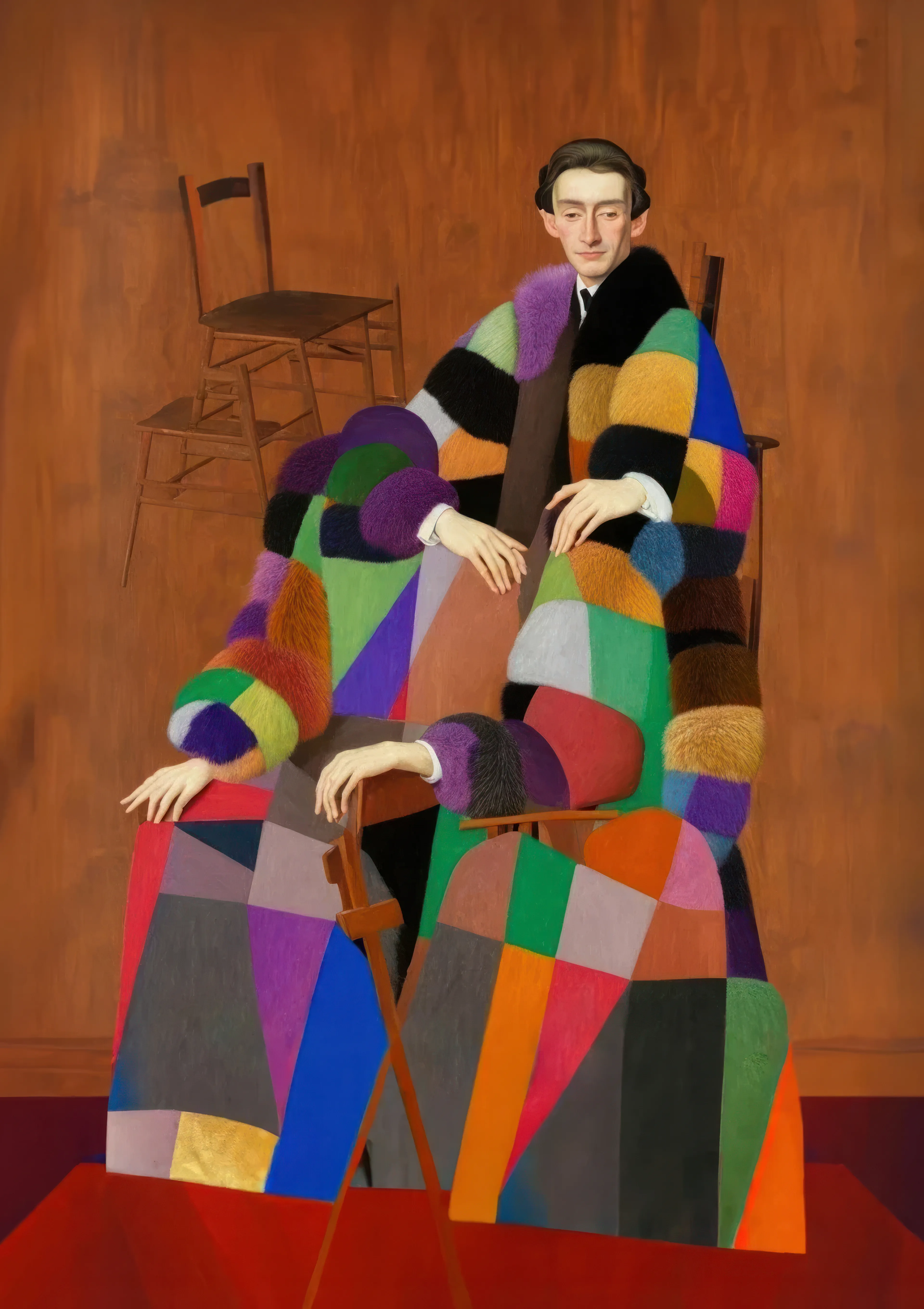 Le Corbusier, Mies van der Rohe, Frank Lloyd Wright, Harry Seidler. All the architects he looked up to and who he aspired to be. 

Artwork by Australian artist lilyillo in collaboration with AI, 2023. 

300dpi, 6000px x 8500px | JPG