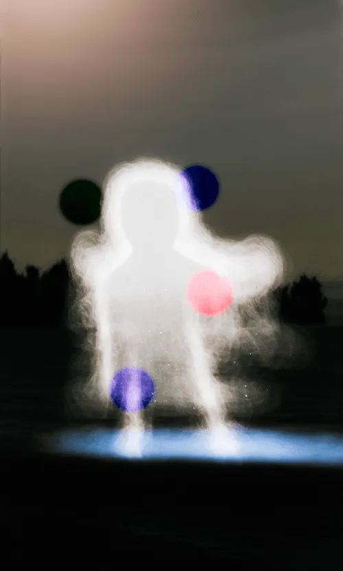 Apparition

~

Celestial Portals is a visual journey through the spiritual space that exists within us, around us, and beyond us, as we move through one world and into another. 

--

AI assisted imagery
1232 x 2048