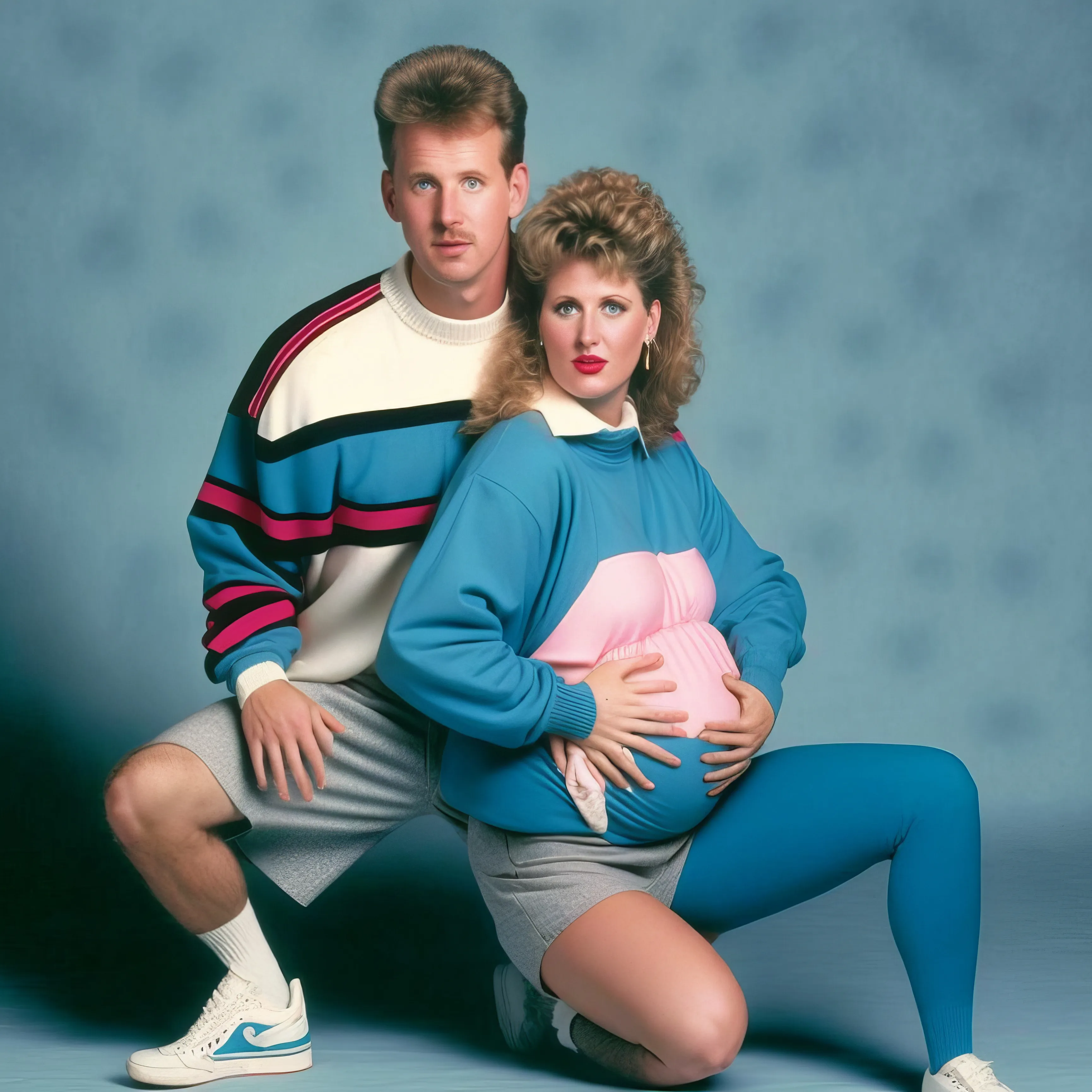 "Pregnancy Photoshoot 001" captures an intriguing blend of nostalgia and quirkiness, presenting an 1980s awkward family photo. This piece delves into the realm of post-photography, prompting reflection on the passage of time and the intriguing imperfections that weave through our memories. The composition invites viewers to explore the boundary between the real and the surreal, sparking contemplation on the mysteries of human form and the distinct charm of moments captured in time.

Bio : Le Moon is an AI artist with a creative background in Video production based in Nice, France. Her work expresses her memories, fears and dreams in a nostalgic and disturbing style.