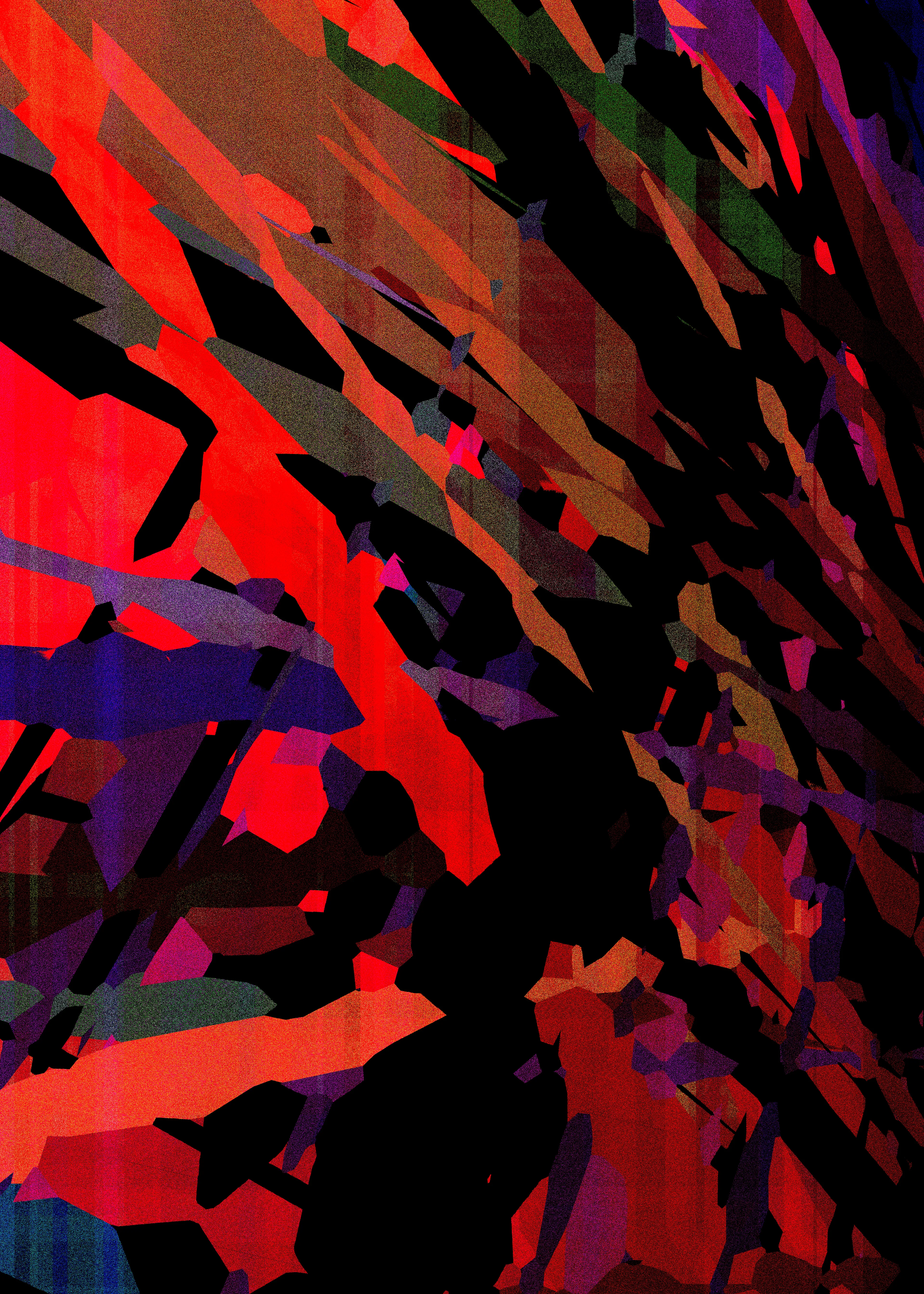 Substance is a generative study of color, matter, body and mass. PNG, 5000x7000px. 2022.