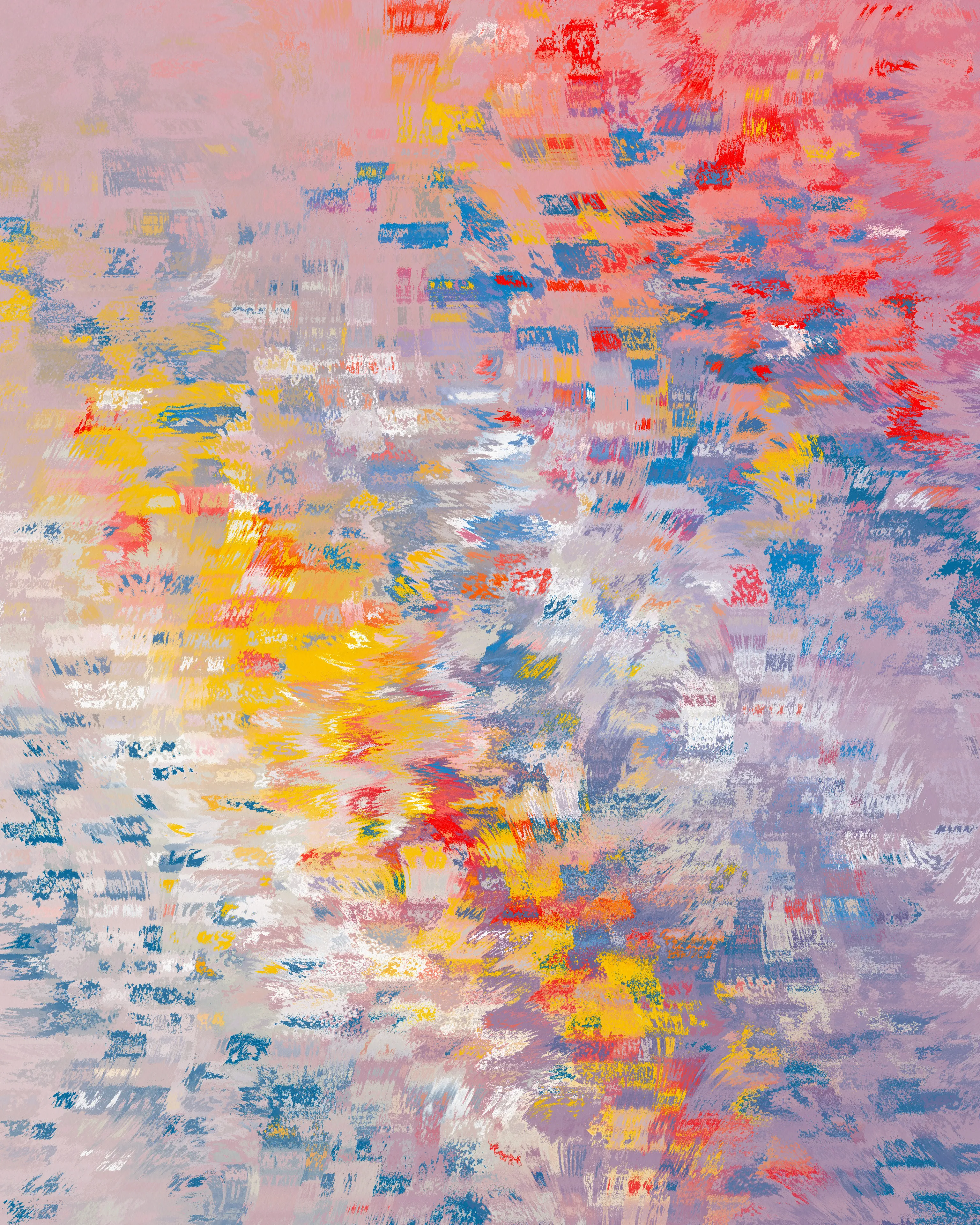 An intangible resolution becoming apparent, frustrations transform into beautiful efficiencies, nothing else matters. Realization is a 150-piece generative collection written in GLSL.