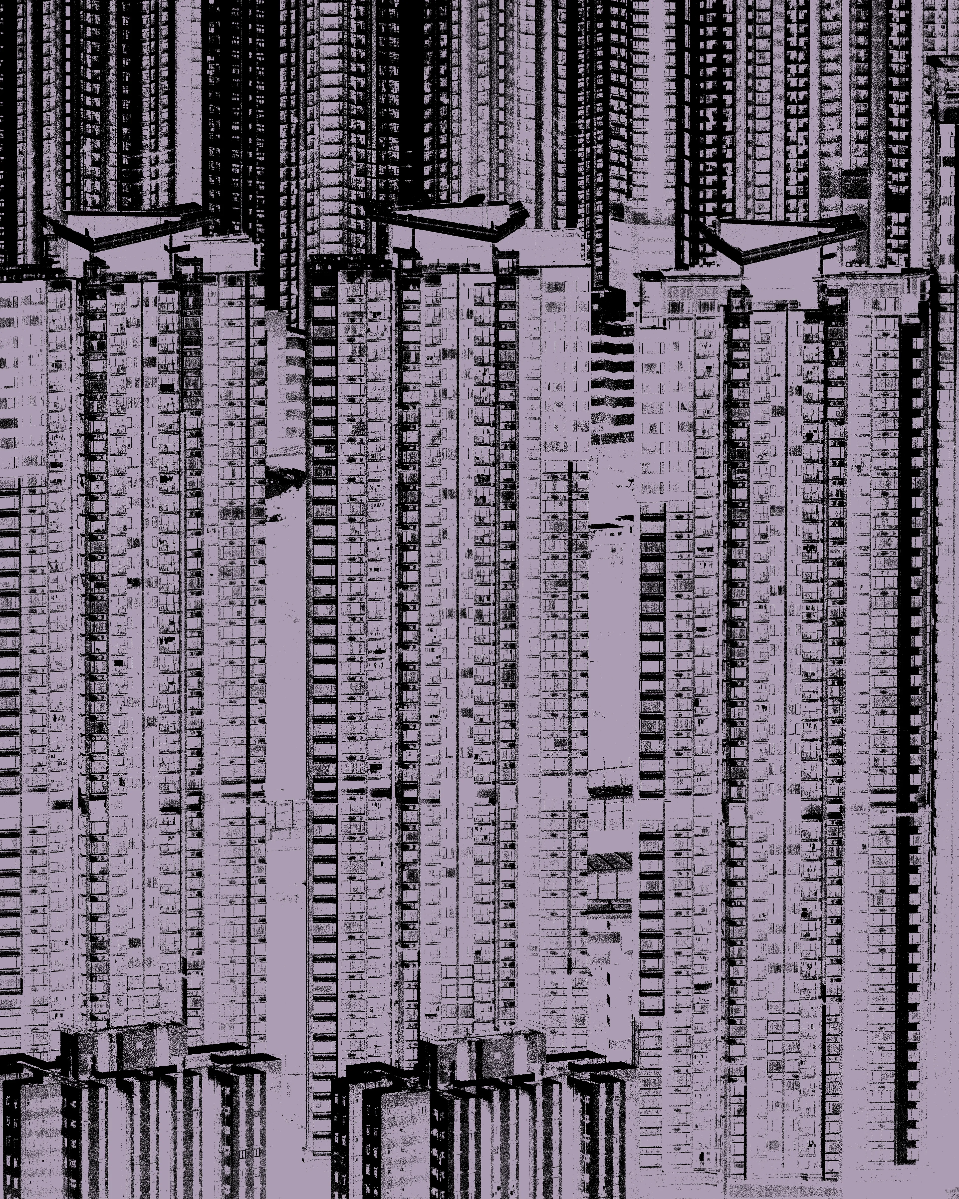 Systems is an 8 piece series of modern megacity skyscrapers cast in colour tones that contrast with the textures of the manufactured landscape.