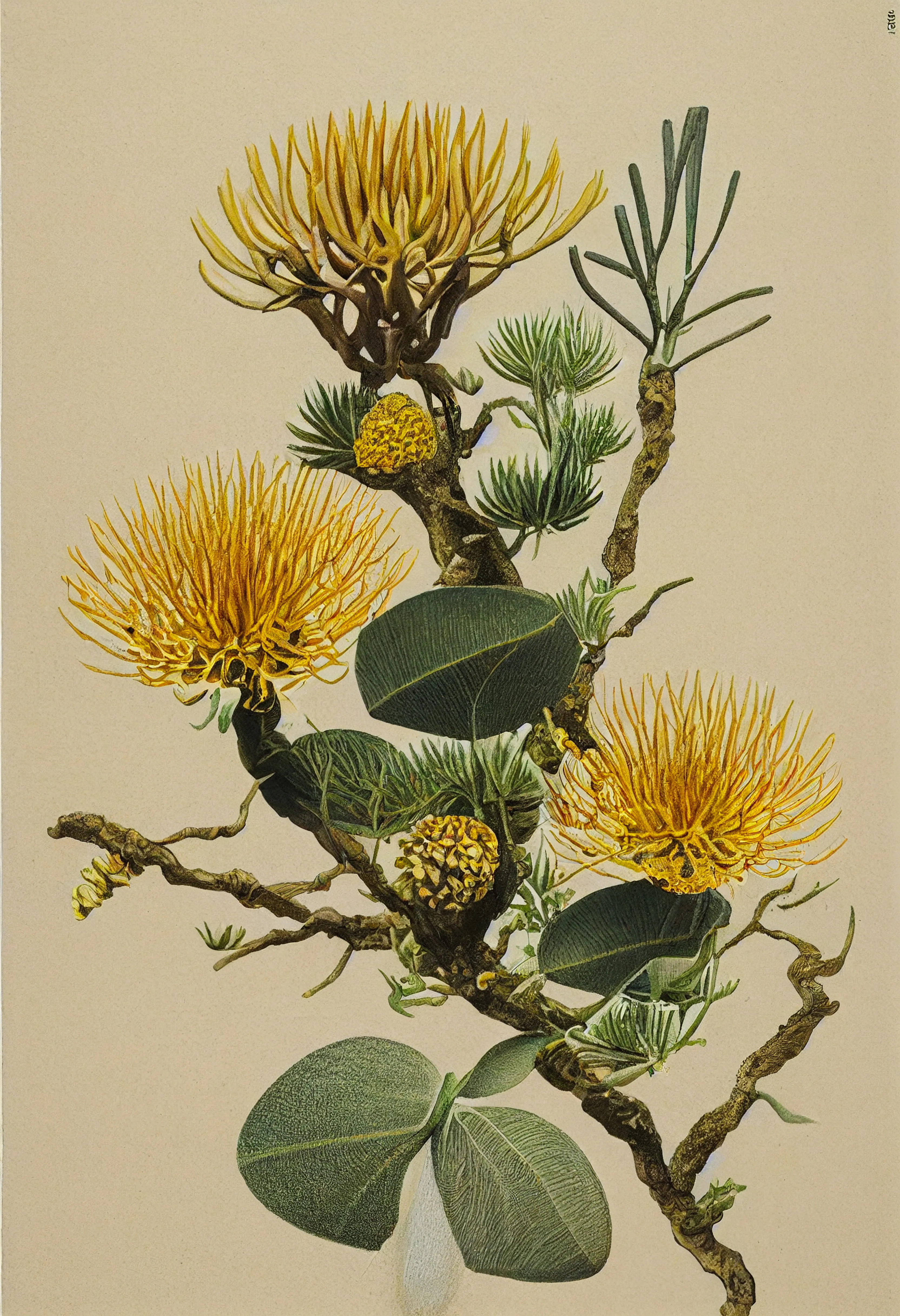 The Sandy Bloom is a hardy desert flower with beautiful bright yellow, spindly flowers. In addition to its physical resilience, the Sandy Bloom is highly attuned to sound, and can pick up on auditory conversations in the desert wind which it uses to protect itself and its species from potential threats.

The Sandy Bloom is able to use its highly attuned auditory capabilities to sense the presence of predators, such as insects or birds, and to deter them from attacking the plant. 

As a desert plant, the Sandy Bloom needs to maximize its exposure to sunlight and other environmental factors in order to thrive. The brilliant yellow flowers contract and expand, and capture food, like small small insects.

The process of opening and contracting the flowers allows the Sandy Bloom to adjust to changes in the environment, such as changes in the intensity of the sun or fluctuations in temperature. 
--

.jpg
3328 x 4864