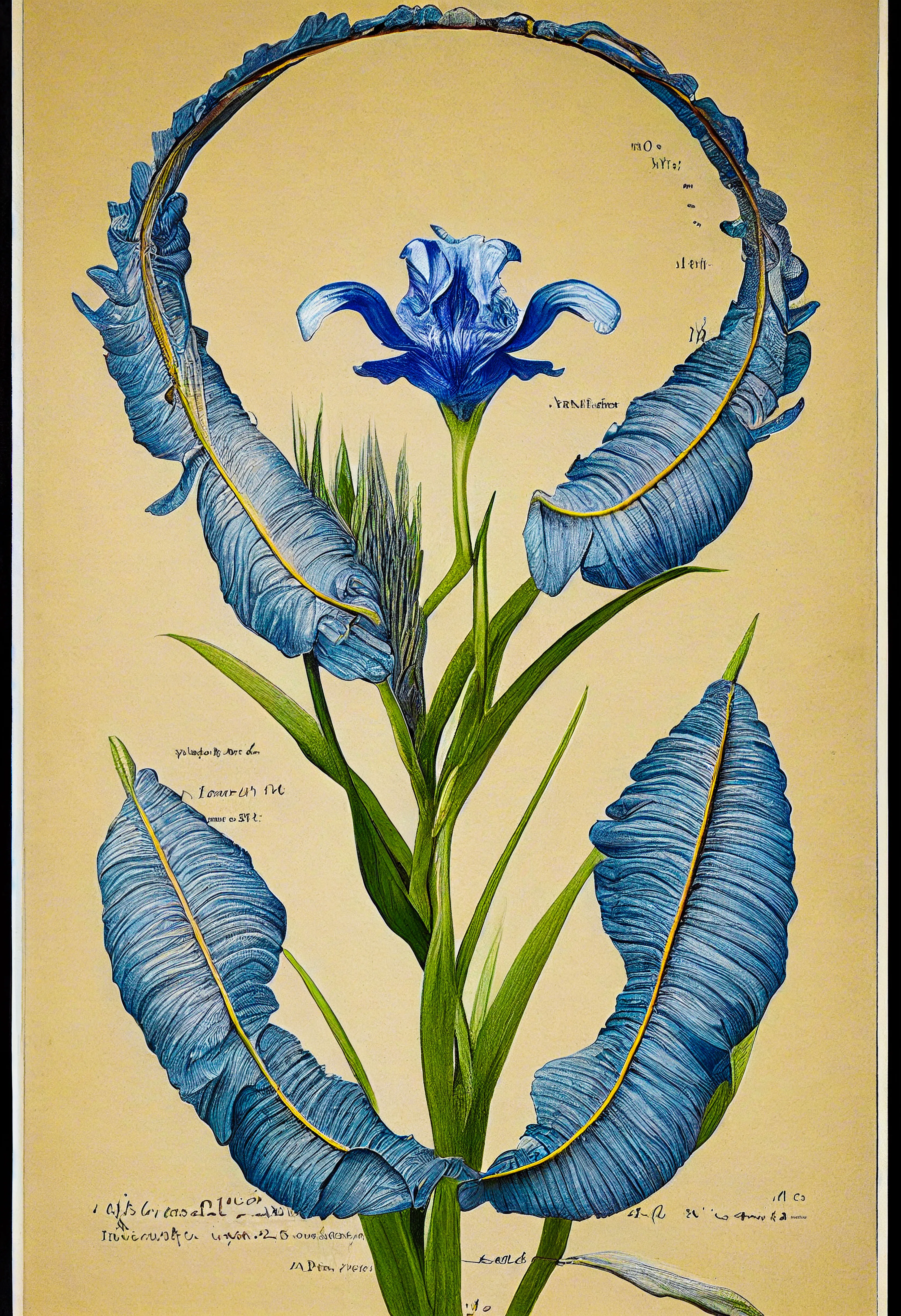 The Joyful Iris is a unqiue flowering plant appreciated for it’s delicate beauty and gesture of hope.

In full bloom, the feathery leaves join above the iris head, creating a protective canopy, shielding the delicate petals and reproductive organs from harsh weather conditions and potential predators. 

The light-weight leaves allow for flexibility and movement, enabling the canopy to sway and adapt to changes in the environment.

The Joyful Iris is a popular gift for people suffering ill health, promoting recovery and stamina. 

--

.jpg
3328 x 4864
