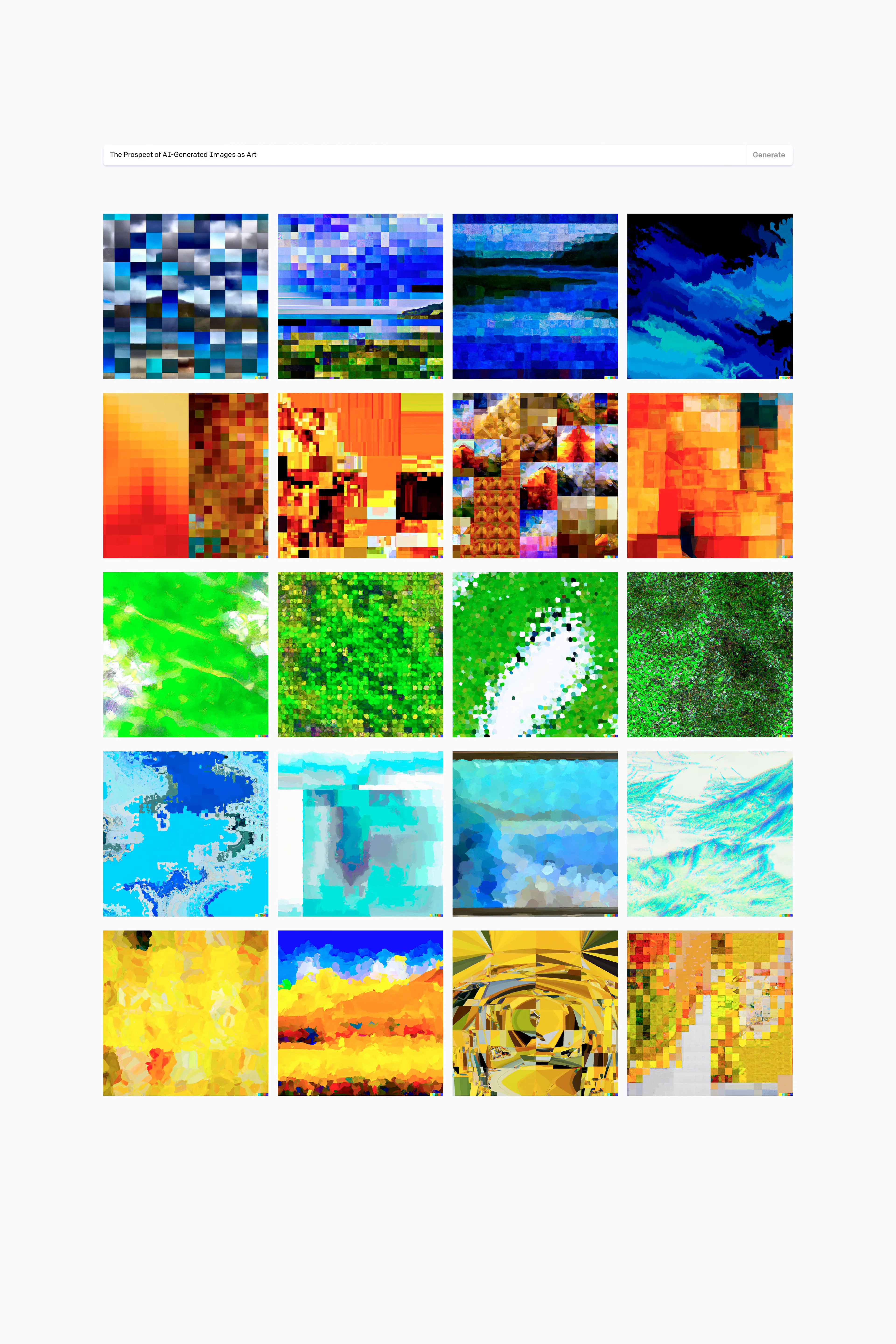 The work of human hands.