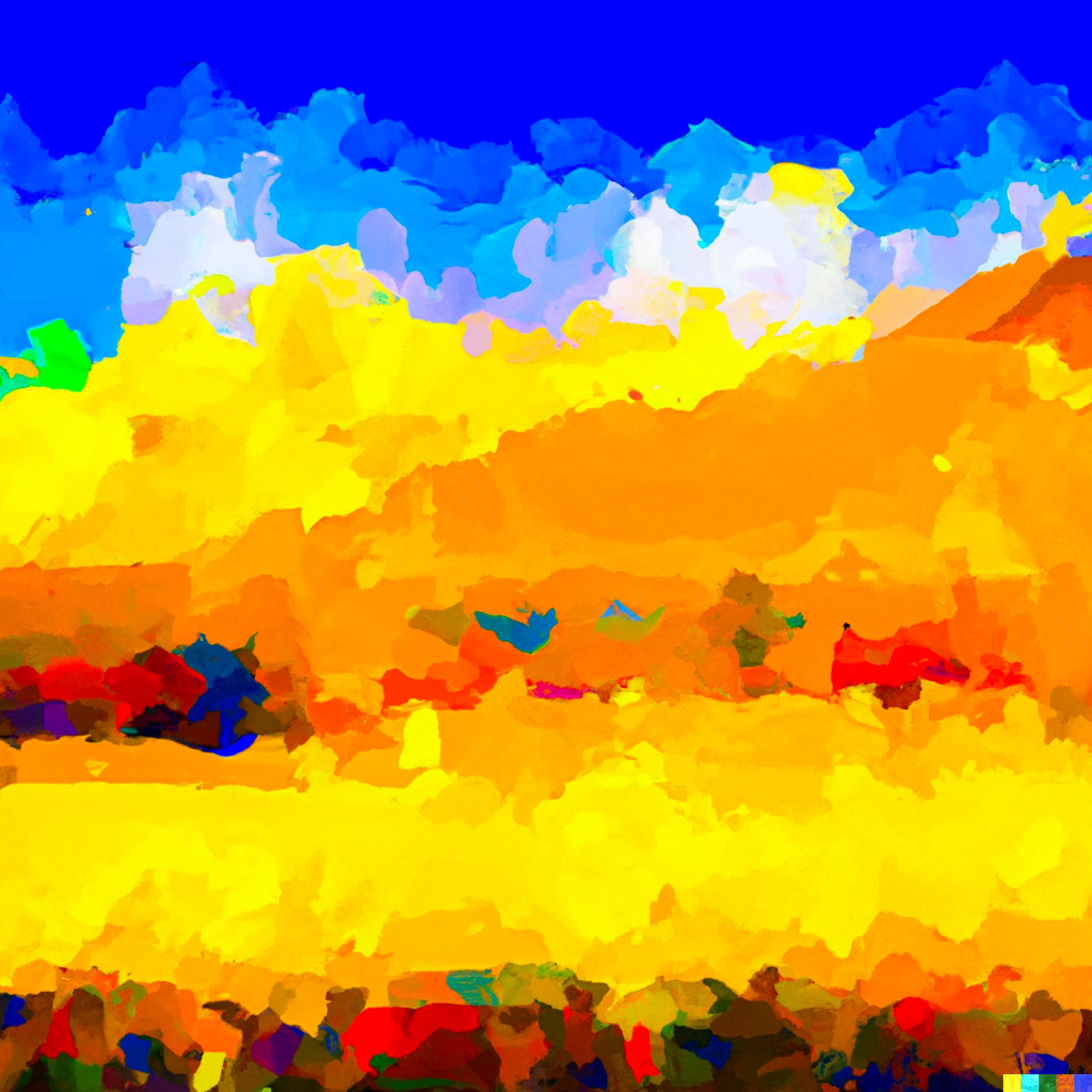 The work of human hands.