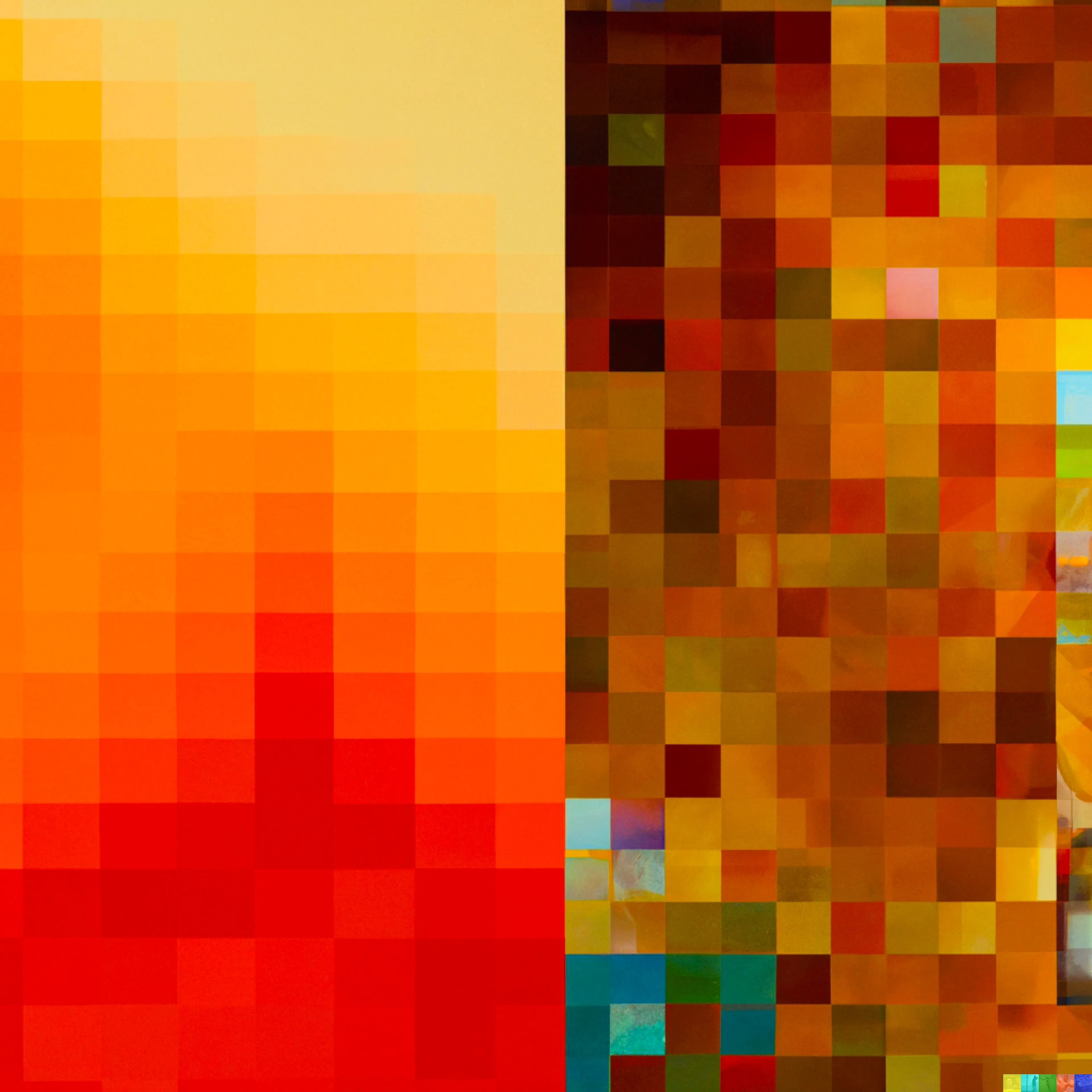 The work of human hands.