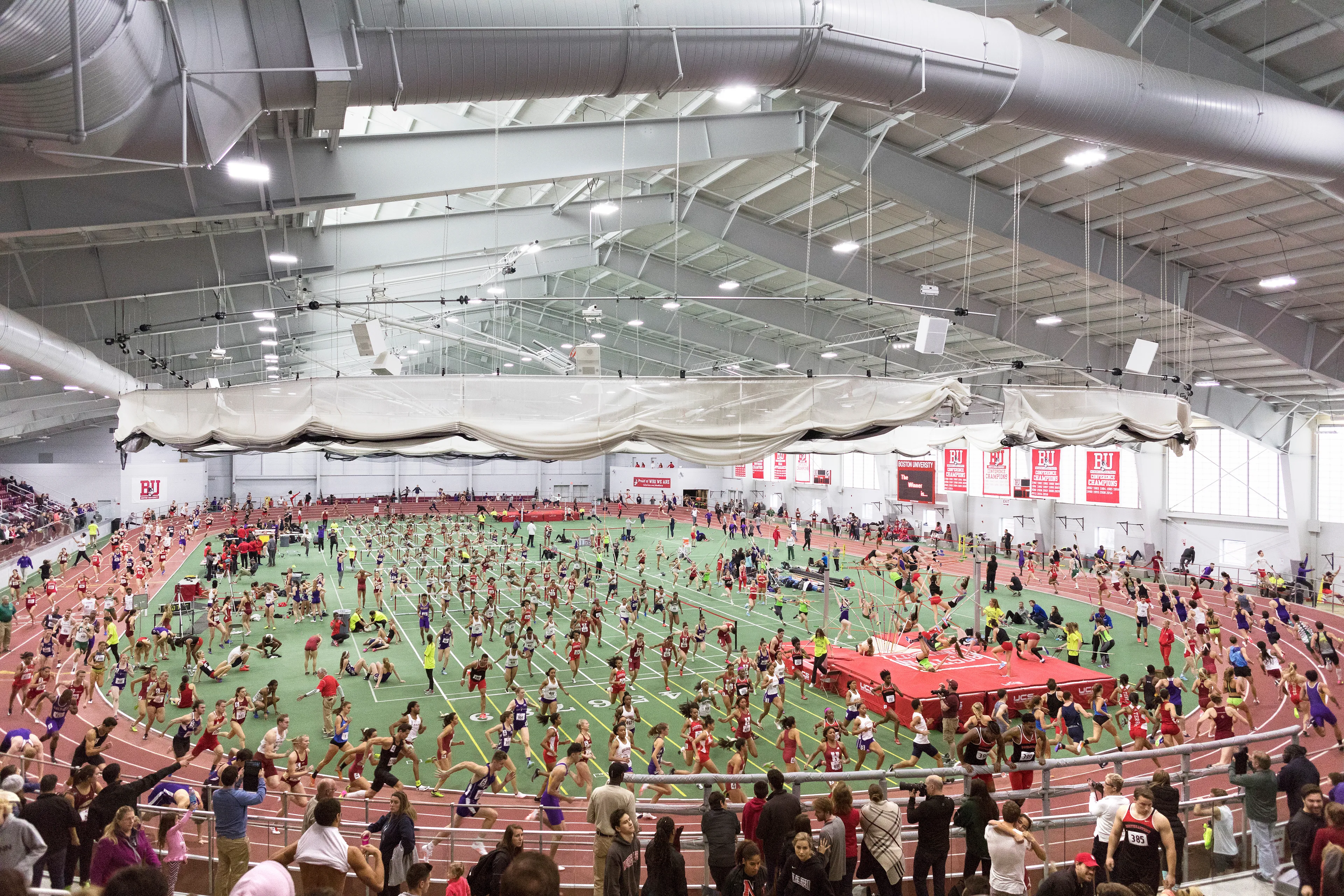 Each image in the series is a kind of a still time-lapse photo that compresses a couple of hours and thousands of exposures of a sporting event into a single image that conveys a sense of play, the eeriness of time, and a feeling of Dionysian chaos.