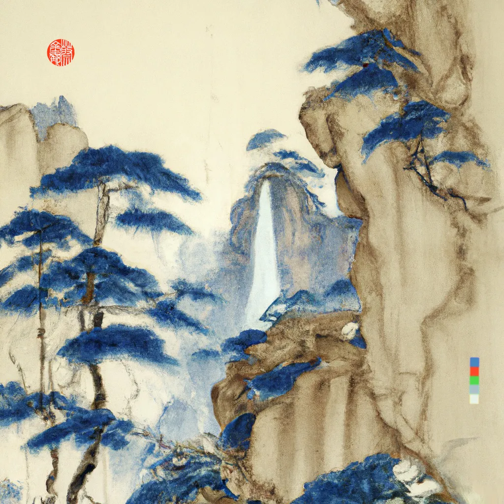 ‘Xie Hua’ (写 畫) Collection
1/1

Through the process of deconstructing and recontextualising the ancient Chinese instructional text on technique and aesthetics, the Mustard Seed Garden Painting Manual, first published in 1679, I have invited AI invigorated responses creating artworks that illuminate, reanimate and imagine the past in a glorious homage to tradition and technological experimentation. 

In China there is an historical kinship between writing (xie | 写) and painting (hua | 畫). Literati scholar-painters would describe the act of painting in terms of the verb to write, xie (写), or even praise good literati painting by calling it writing. This intersection is explored in ‘Xie Hua’ (写 畫) Collection with artworks written from imagination into reality through the conduit of AI. 

The addition of my artist seal 蔡金娜 (Choy Gina) indicates authorship and enhances composition. While the DALL·E watermark is rotated vertically as a second seal to reflect the medium of AI.