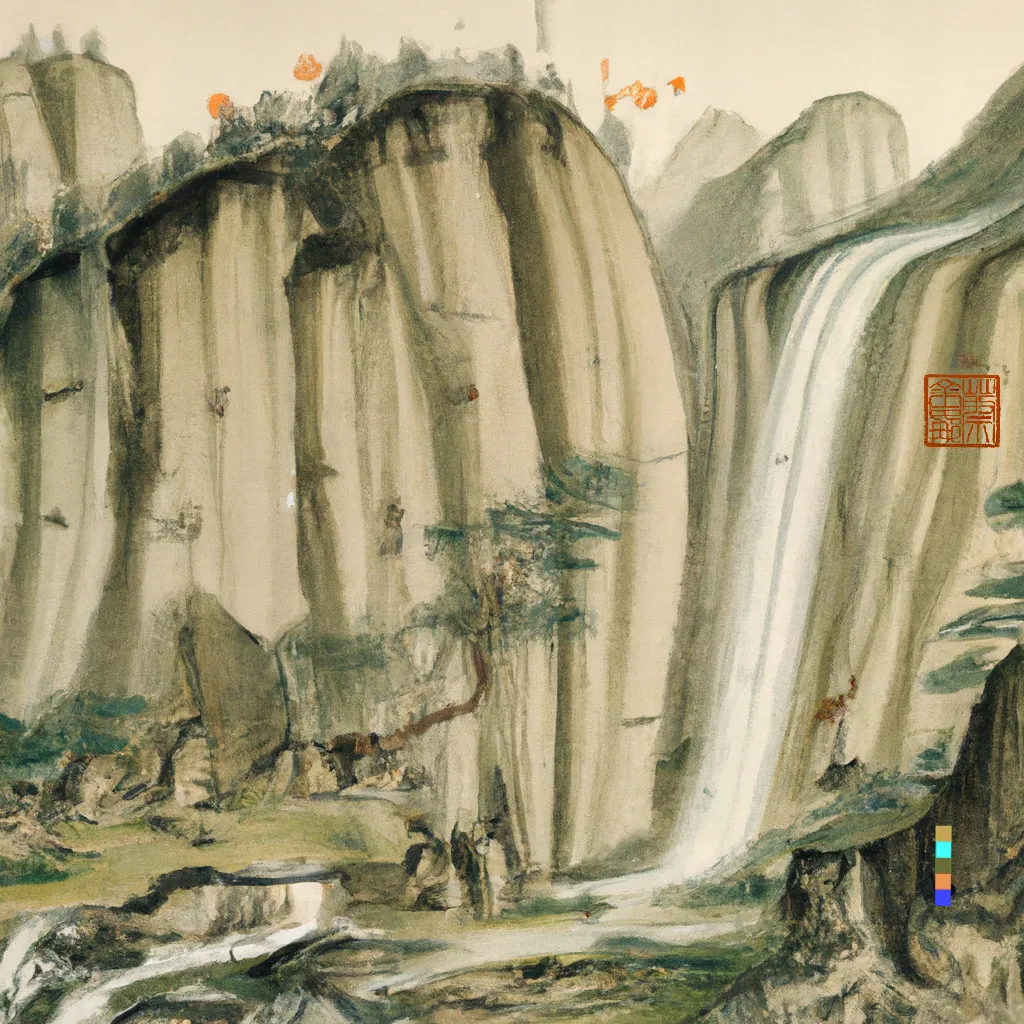 ‘Xie Hua’ (写 畫) Collection
1/1

Through the process of deconstructing and recontextualising the ancient Chinese instructional text on technique and aesthetics, the Mustard Seed Garden Painting Manual, first published in 1679, I have invited AI invigorated responses creating artworks that illuminate, reanimate and imagine the past in a glorious homage to tradition and technological experimentation.

In China there is an historical kinship between writing (xie | 写) and painting (hua | 畫). Literati scholar-painters would describe the act of painting in terms of the verb to write, xie (写), or even praise good literati painting by calling it writing. This intersection is explored in ‘Xie Hua’ (写 畫) Collection with artworks written from imagination into reality through the conduit of AI.

The addition of my artist seal 蔡金娜 (Choy Gina) indicates authorship and enhances composition. While the DALL·E watermark is rotated vertically as a second seal to reflect the medium of AI.