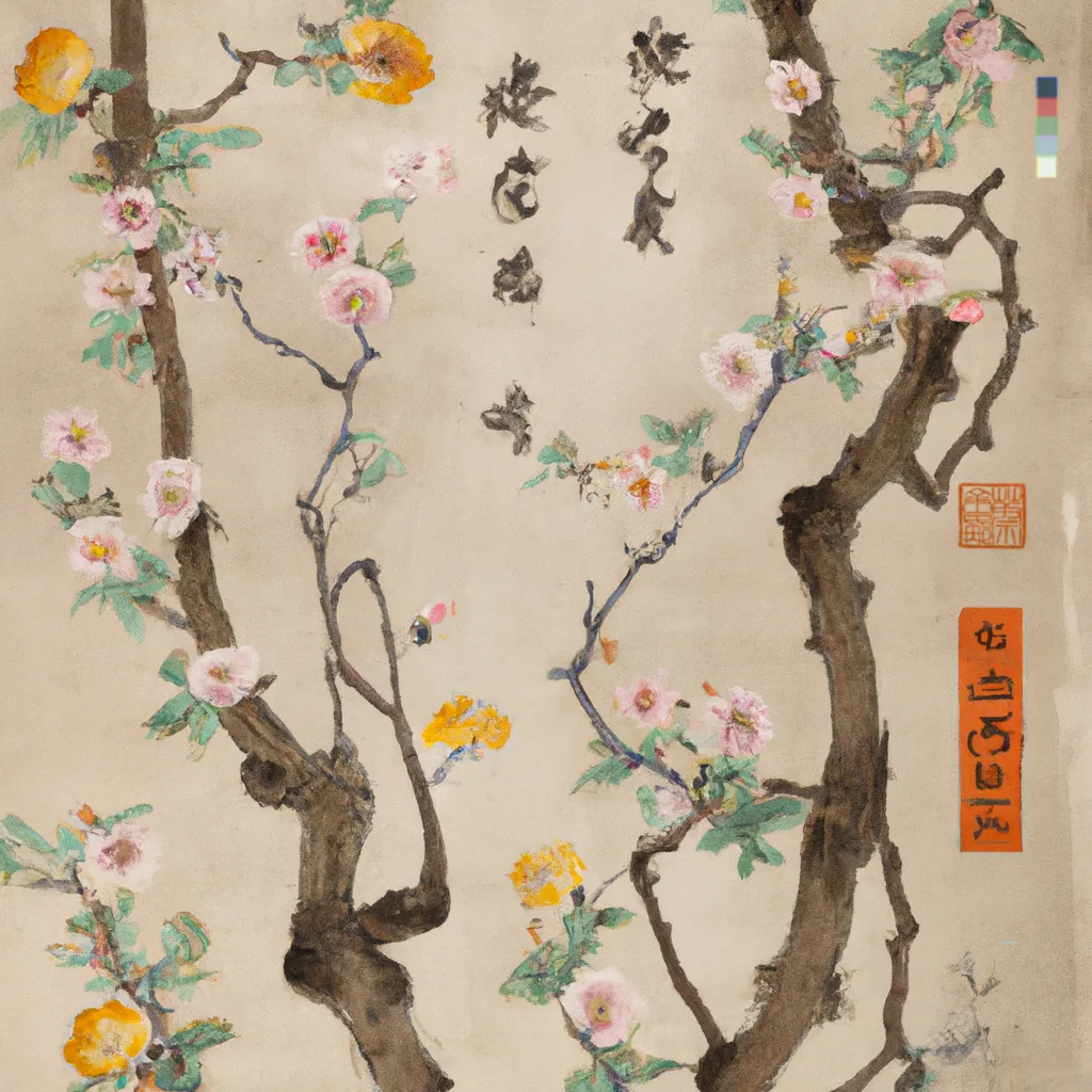 ‘Xie Hua’ (写 畫) Collection
1/1

Through the process of deconstructing and recontextualising the ancient Chinese instructional text on technique and aesthetics, the Mustard Seed Garden Painting Manual, first published in 1679, I have invited AI invigorated responses creating artworks that illuminate, reanimate and imagine the past in a glorious homage to tradition and technological experimentation. 

In China there is an historical kinship between writing (xie | 写) and painting (hua | 畫). Literati scholar-painters would describe the act of painting in terms of the verb to write, xie (写), or even praise good literati painting by calling it writing. This intersection is explored in ‘Xie Hua’ (写 畫) Collection with artworks written from imagination into reality through the conduit of AI. 

The addition of my artist seal 蔡金娜 (Choy Gina) indicates authorship and enhances composition. While the DALL·E watermark is rotated vertically as a second seal to reflect the medium of AI.