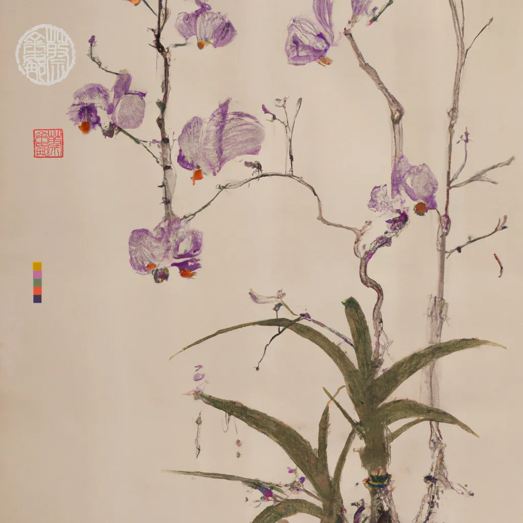 ‘Xie Hua’ (写 畫) Collection
1/1

Through the process of deconstructing and recontextualising the ancient Chinese instructional text on technique and aesthetics, the Mustard Seed Garden Painting Manual, first published in 1679, I have invited AI invigorated responses creating artworks that illuminate, reanimate and imagine the past in a glorious homage to tradition and technological experimentation. 

In China there is an historical kinship between writing (xie | 写) and painting (hua | 畫). Literati scholar-painters would describe the act of painting in terms of the verb to write, xie (写), or even praise good literati painting by calling it writing. This intersection is explored in ‘Xie Hua’ (写 畫) Collection with artworks written from imagination into reality through the conduit of AI. 

The addition of my artist seal 蔡金娜 (Choy Gina) indicates authorship and enhances composition. While the DALL·E watermark is rotated vertically as a second seal to reflect the medium of AI.