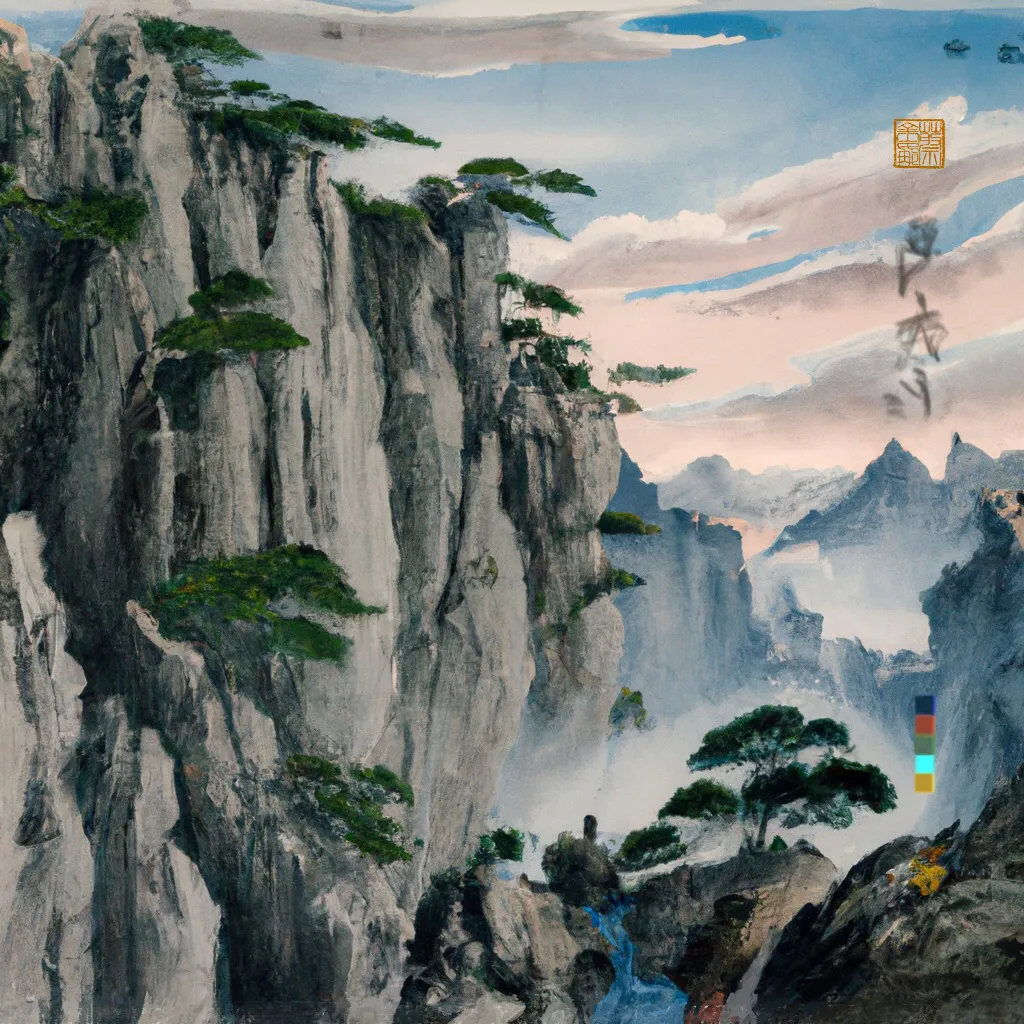 ‘Xie Hua’ (写 畫) Collection
1/1

Through the process of deconstructing and recontextualising the ancient Chinese instructional text on technique and aesthetics, the Mustard Seed Garden Painting Manual, first published in 1679, I have invited AI invigorated responses creating artworks that illuminate, reanimate and imagine the past in a glorious homage to tradition and technological experimentation. 

In China there is an historical kinship between writing (xie | 写) and painting (hua | 畫). Literati scholar-painters would describe the act of painting in terms of the verb to write, xie (写), or even praise good literati painting by calling it writing. This intersection is explored in ‘Xie Hua’ (写 畫) Collection with artworks written from imagination into reality through the conduit of AI. 

The addition of my artist seal 蔡金娜 (Choy Gina) indicates authorship and enhances composition. While the DALL·E watermark is rotated vertically as a second seal to reflect the medium of AI.