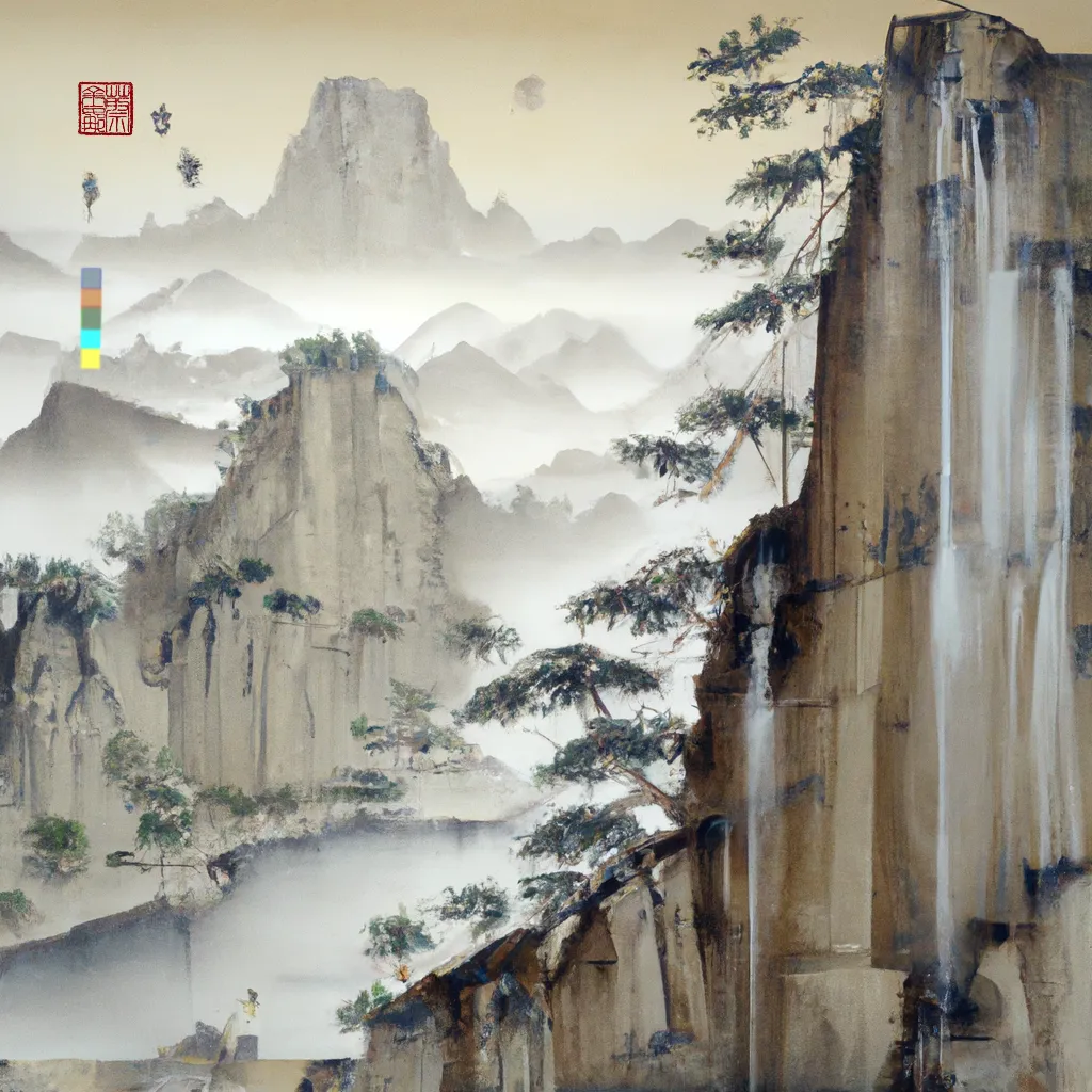 ‘Xie Hua’ (写 畫) Collection
1/1

Through the process of deconstructing and recontextualising the ancient Chinese instructional text on technique and aesthetics, the Mustard Seed Garden Painting Manual, first published in 1679, I have invited AI invigorated responses creating artworks that illuminate, reanimate and imagine the past in a glorious homage to tradition and technological experimentation. 

In China there is an historical kinship between writing (xie | 写) and painting (hua | 畫). Literati scholar-painters would describe the act of painting in terms of the verb to write, xie (写), or even praise good literati painting by calling it writing. This intersection is explored in ‘Xie Hua’ (写 畫) Collection with artworks written from imagination into reality through the conduit of AI. 

The addition of my artist seal 蔡金娜 (Choy Gina) indicates authorship and enhances composition. While the DALL·E watermark is rotated vertically as a second seal to reflect the medium of AI.