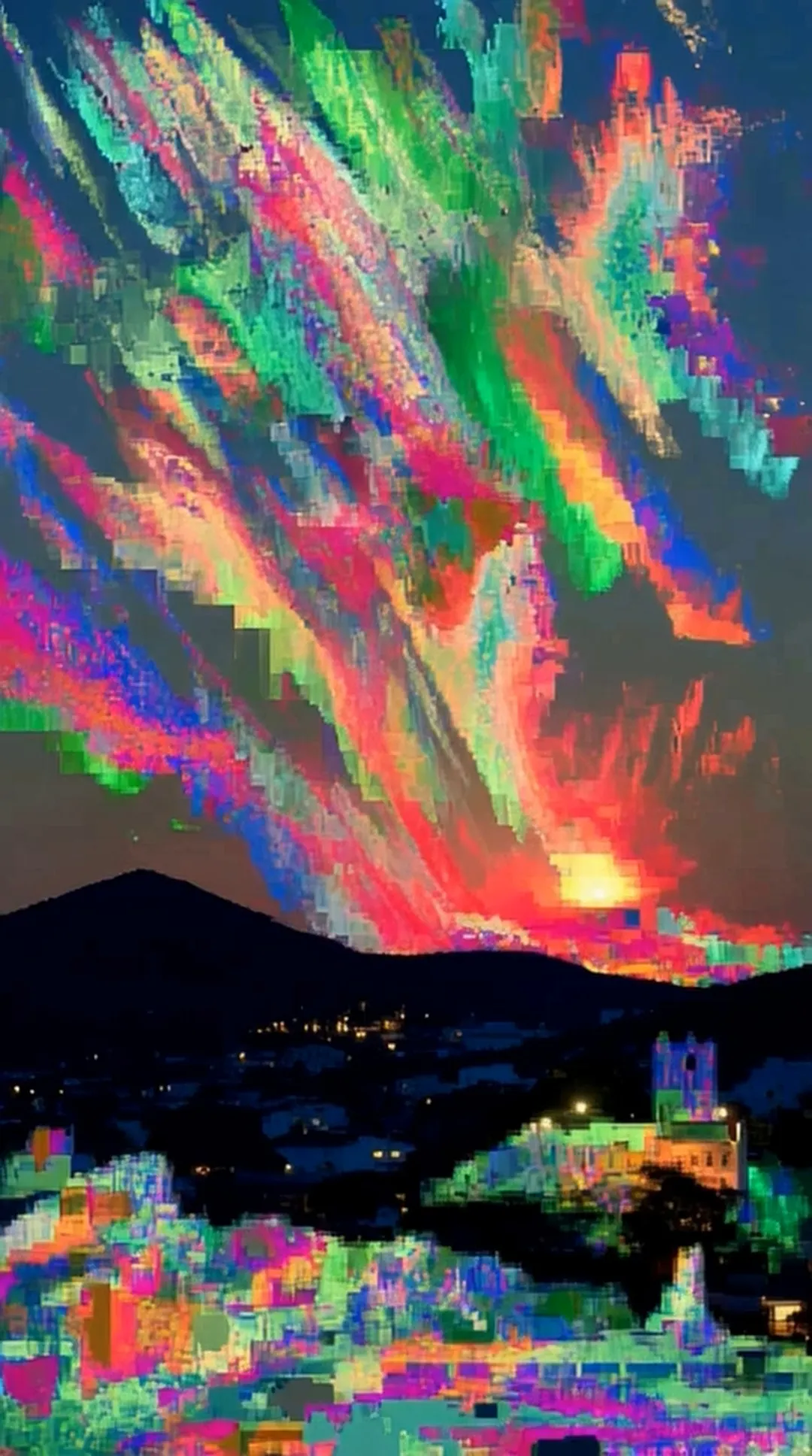 Atmospheric Frequencies treats the sky as a programmable medium and the computer as a generator of new futures. Instead of illustrating the world, it prototypes impossible atmospheres: iridescent cloud films that behave like living interfaces, tornasol color shifts that trigger by angle, fractured rainbow bands suspended across layered strata, and multiple comet traces that score the air into filaments and luminous sheets. These phenomena are not decoration but signals, as if weather had become a language for assembling tomorrow. The work lingers between diagnosis and wonder, letting light reorganize matter until the atmosphere feels like a speculative engine, continuously rewriting what a horizon can be.