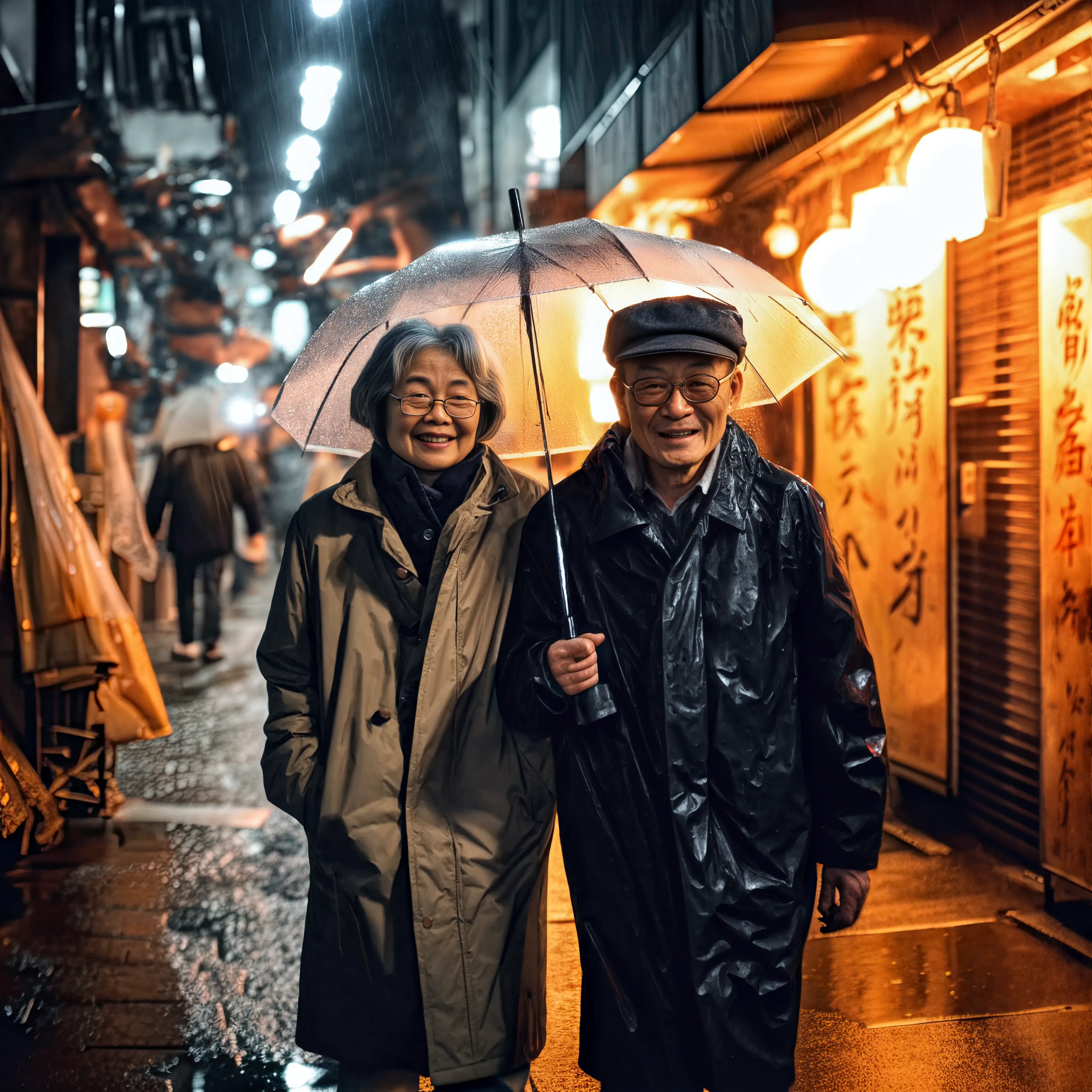 Two old souls, hand in hand,

Strolling homeward, across the land,

Smiling faces, hearts content,

A lifetime of love, their journey well spent.