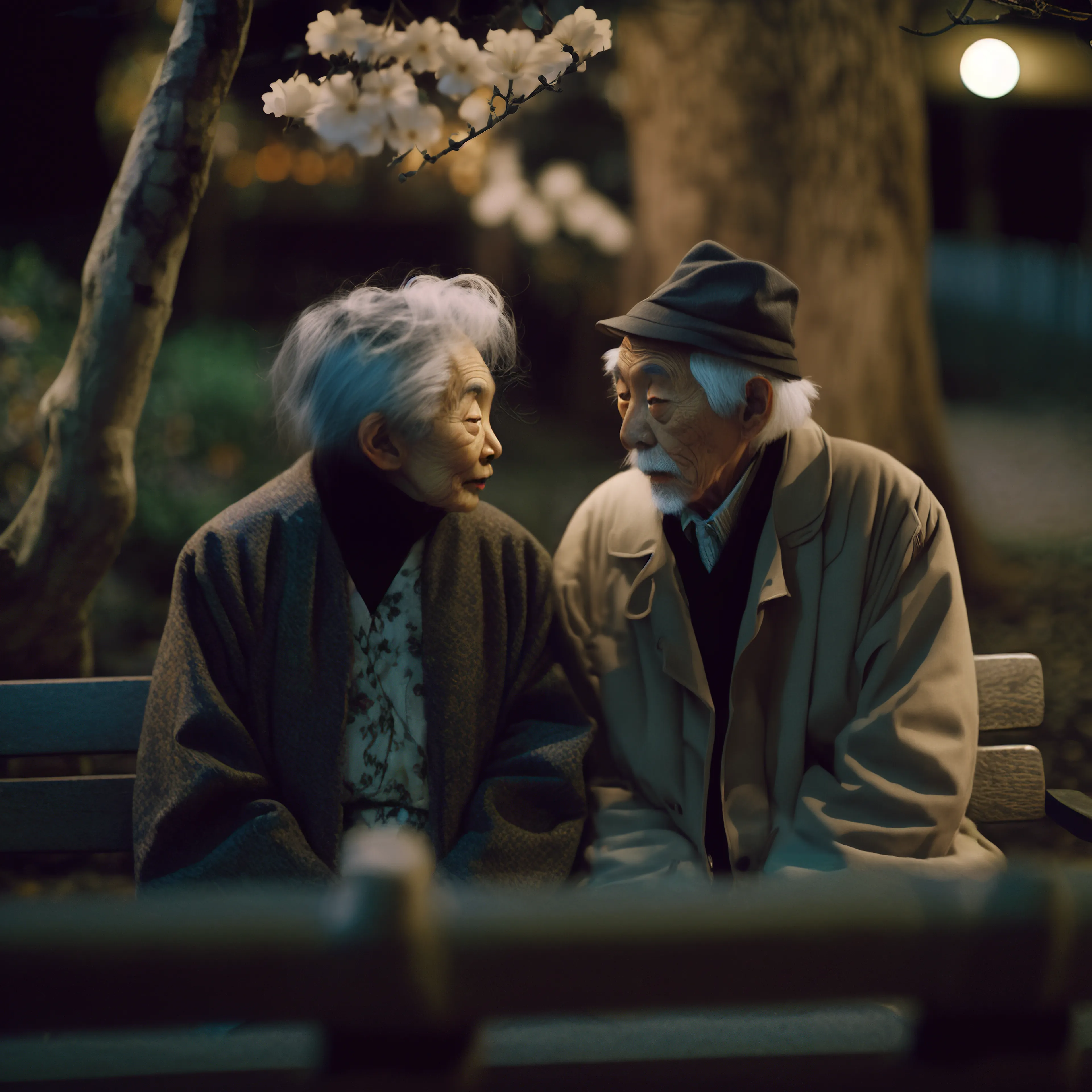 Eyes meet, hands touch,

Two hearts still in love so much,

Aging together, side by side,

Forever in each other's eyes reside.