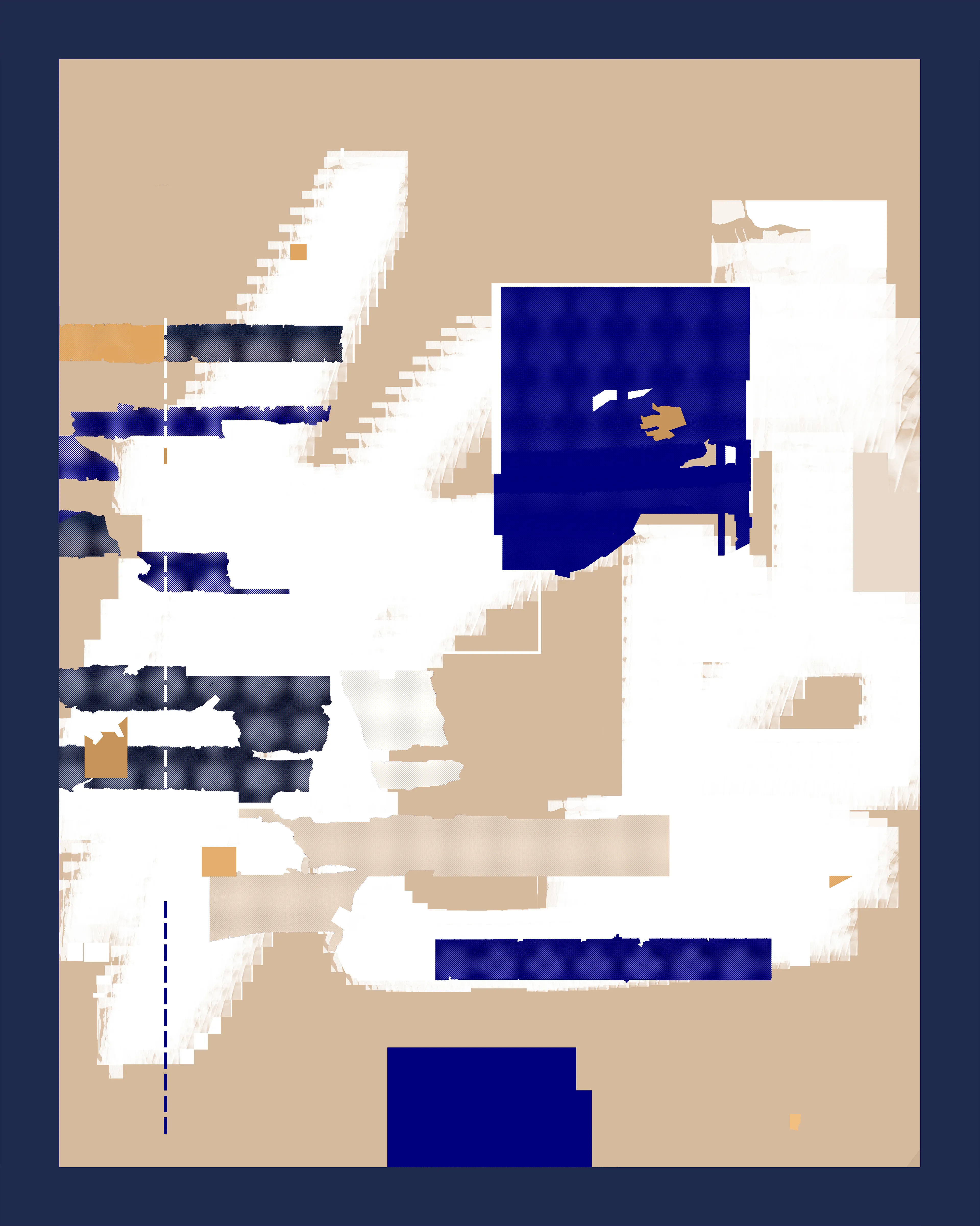 This series merges classic abstract expressionist principles with a vibrant array of digitally-native components — computer symbols, folders, emojis, and Photoshop textures and brushes