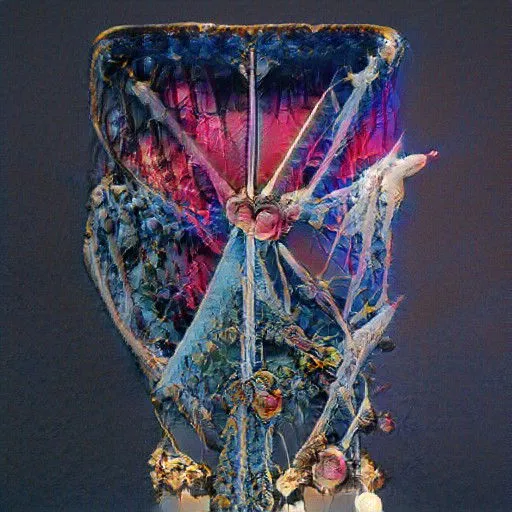 early GAN is a 2019-2020 collection of images I created using ArtBreeder which utilized an early version of generative adversarial networks to create artworks using this "new" aesthetic that has been colloquially names "GAN art".