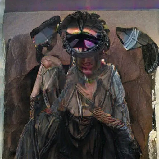 early GAN is a 2019-2020 collection of images I created using ArtBreeder which utilized an early version of generative adversarial networks to create artworks using this "new" aesthetic that has been colloquially names "GAN art".