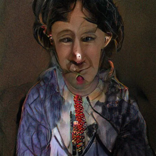 early GAN is a 2019-2020 collection of images I created using ArtBreeder which utilized an early version of generative adversarial networks to create artworks using this "new" aesthetic that has been colloquially names "GAN art".