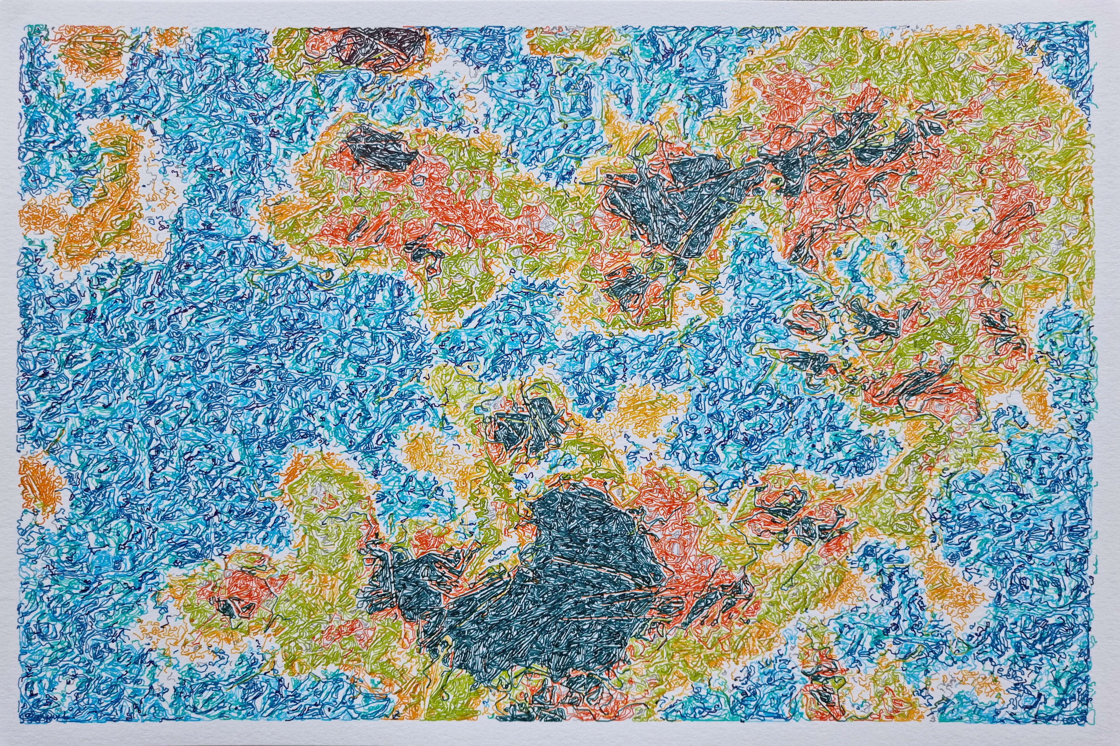 This piece is part of the Plotted Islands generative collection bringing to life imaginary maps through the power of code.

It comes with a physical A3 piece (420mm x 297mm) made with fountain pen inks on watercolor paper.

This token (NFT) is a 1:1 digital version of the physical plot. Each primary sale allows to acquire the physical plot. Please contact @greweb on Twitter or via other socials (see https://greweb.me/) to arrange the shipping.

Upon resale on the secondary market, the original plot shall be shipped to the new owner. Please contact the physical owner directly.