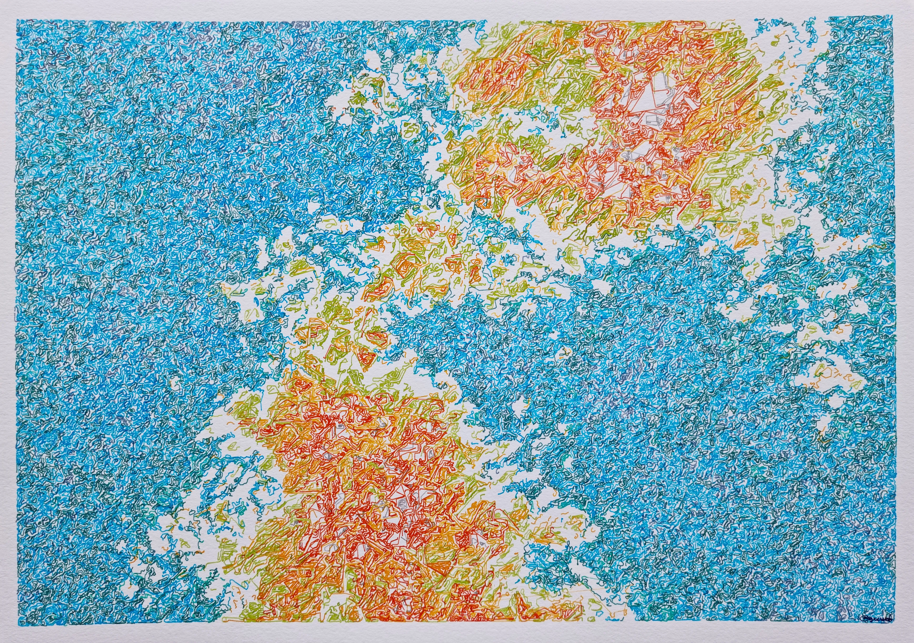 This piece is part of the Plotted Islands generative collection bringing to life imaginary maps through the power of code.

It comes with a physical A3 piece (420mm x 297mm) made with fountain pen inks on watercolor paper.

This token (NFT) is a 1:1 digital version of the physical plot. Each primary sale allows to acquire the physical plot. Please contact @greweb on Twitter or via other socials (see https://greweb.me/) to arrange the shipping.

Upon resale on the secondary market, the original plot shall be shipped to the new owner. Please contact the physical owner directly.