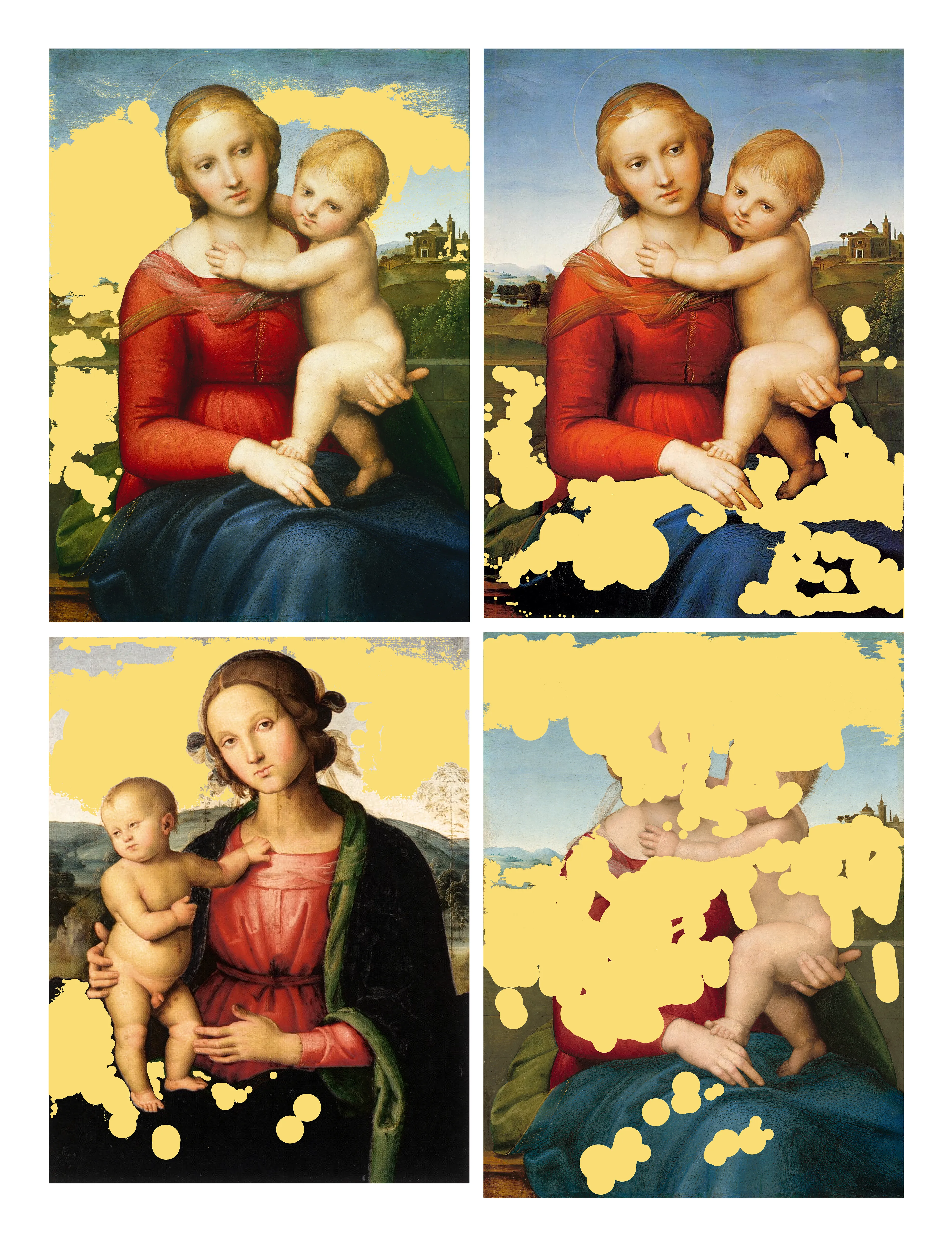 The 'Related Images' series uses screenshots of Google Images search queries as a foundation to question notions of digital reproduction, image authenticity, and how technology mediates our perception of art history. 

The artist statement can be read at: https://pocobelli.medium.com/related-images-445e98fdb5b4  