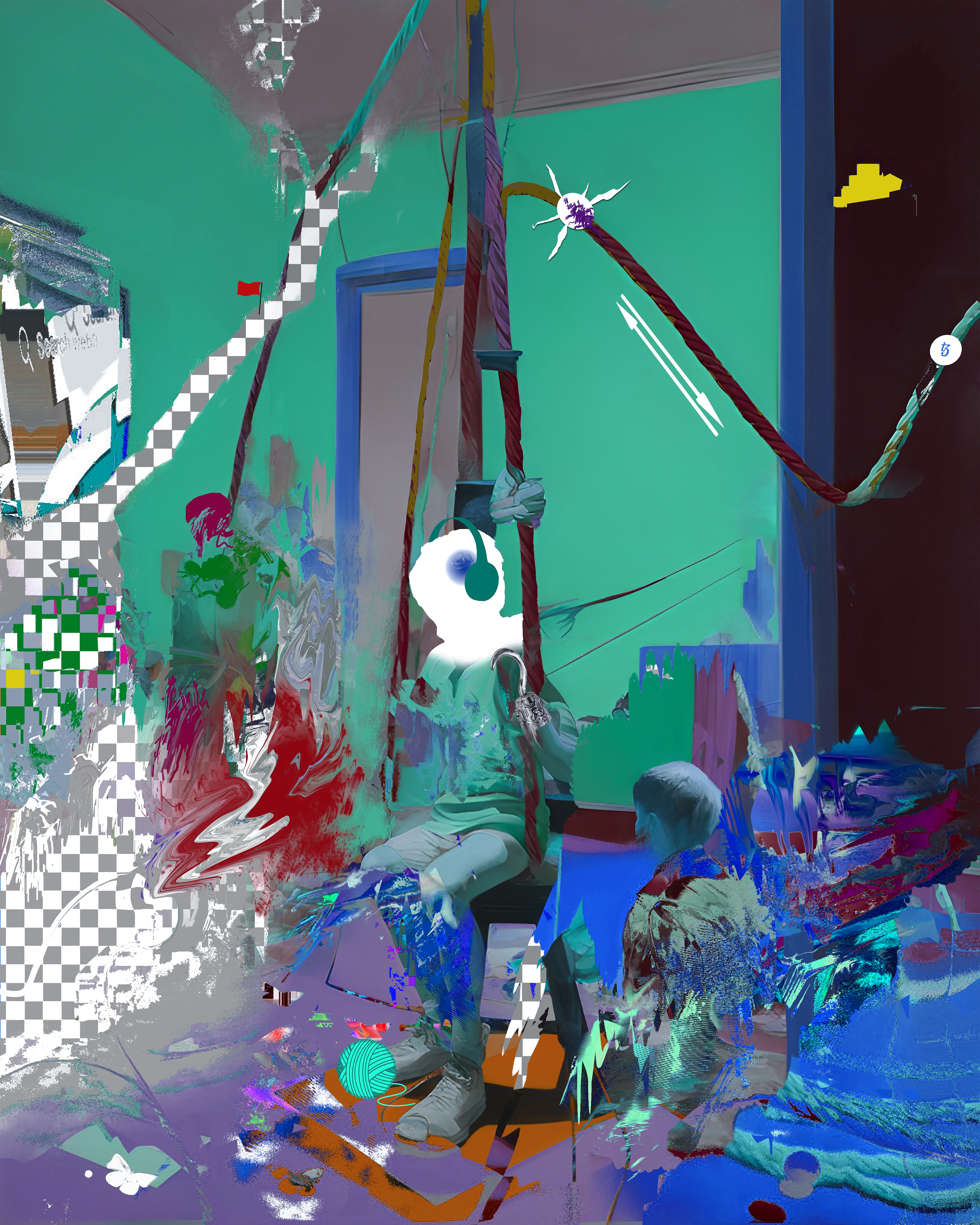 "WEB3.0 Figurative Painting" is an art project in which the artist uses modern technologies, including artificial intelligence and digital editors, to create works of digital painting. Being engaged in NFT and immersed in the WEB3.0 environment, the artist creates a kind of aesthetic image of this space using metaphors and symbols related to the technological aspects of WEB3.0 and refers to the ideas of decentralization, global network interconnectedness, cryptocurrencies and blockchain technologies.

AI, digital painting, collage
8000x6400px
2023