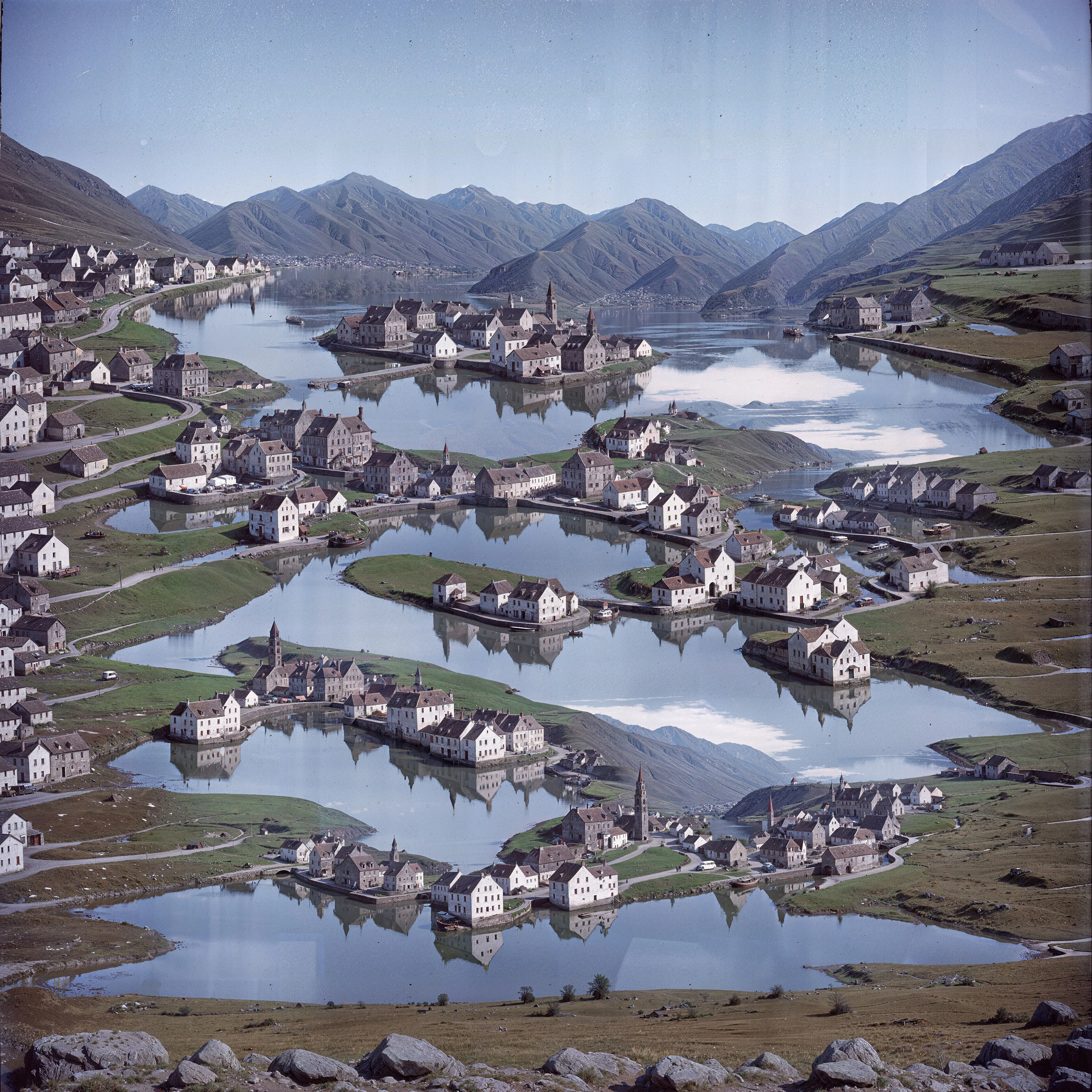 35mm #1: Scotland, Harris, 1990s - Loch Maaruig
35mm #2: Belgium, Ghent, 1960s - Canal lined with historic gabled buildings