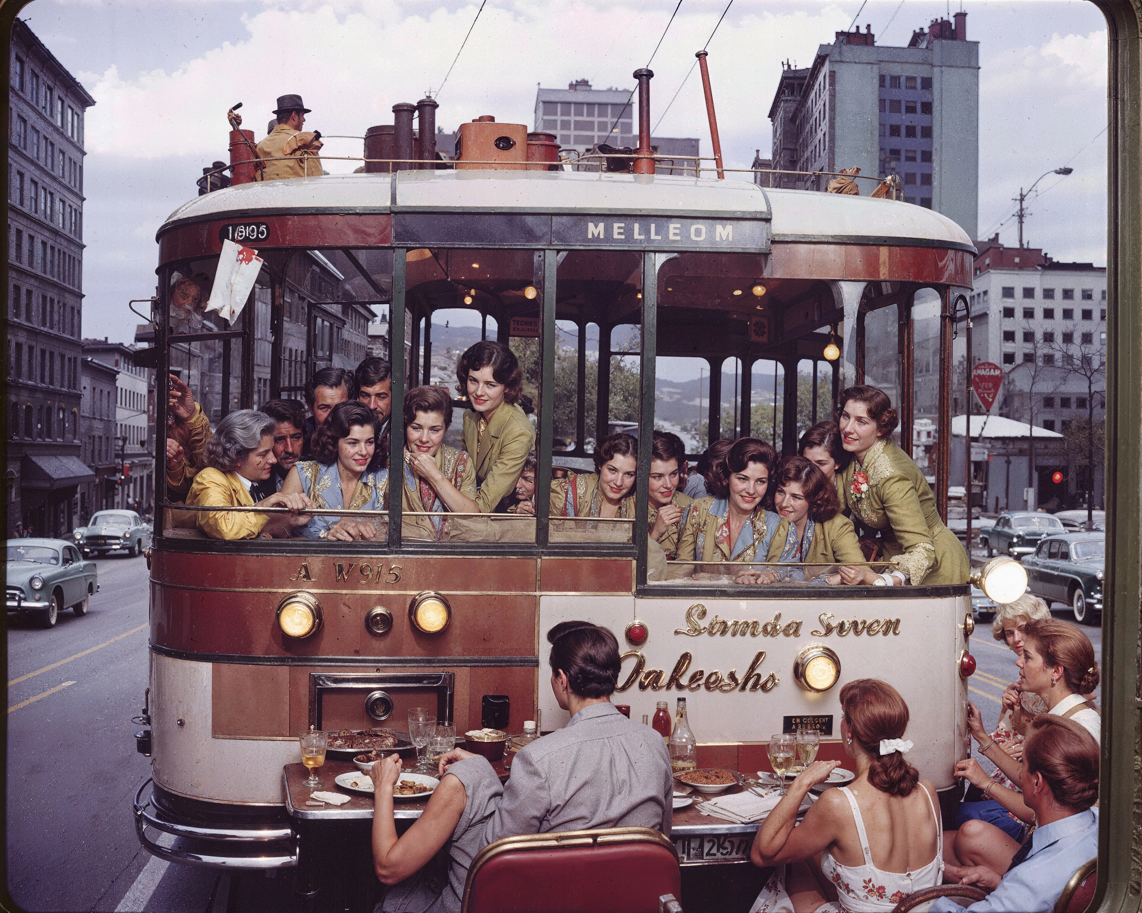 35mm #1: England, Cambridge, 1960s - Female students in their dormitory
35mm #2: Poland, Kraków, 1960s - The number 17 tram to Lagiewniki