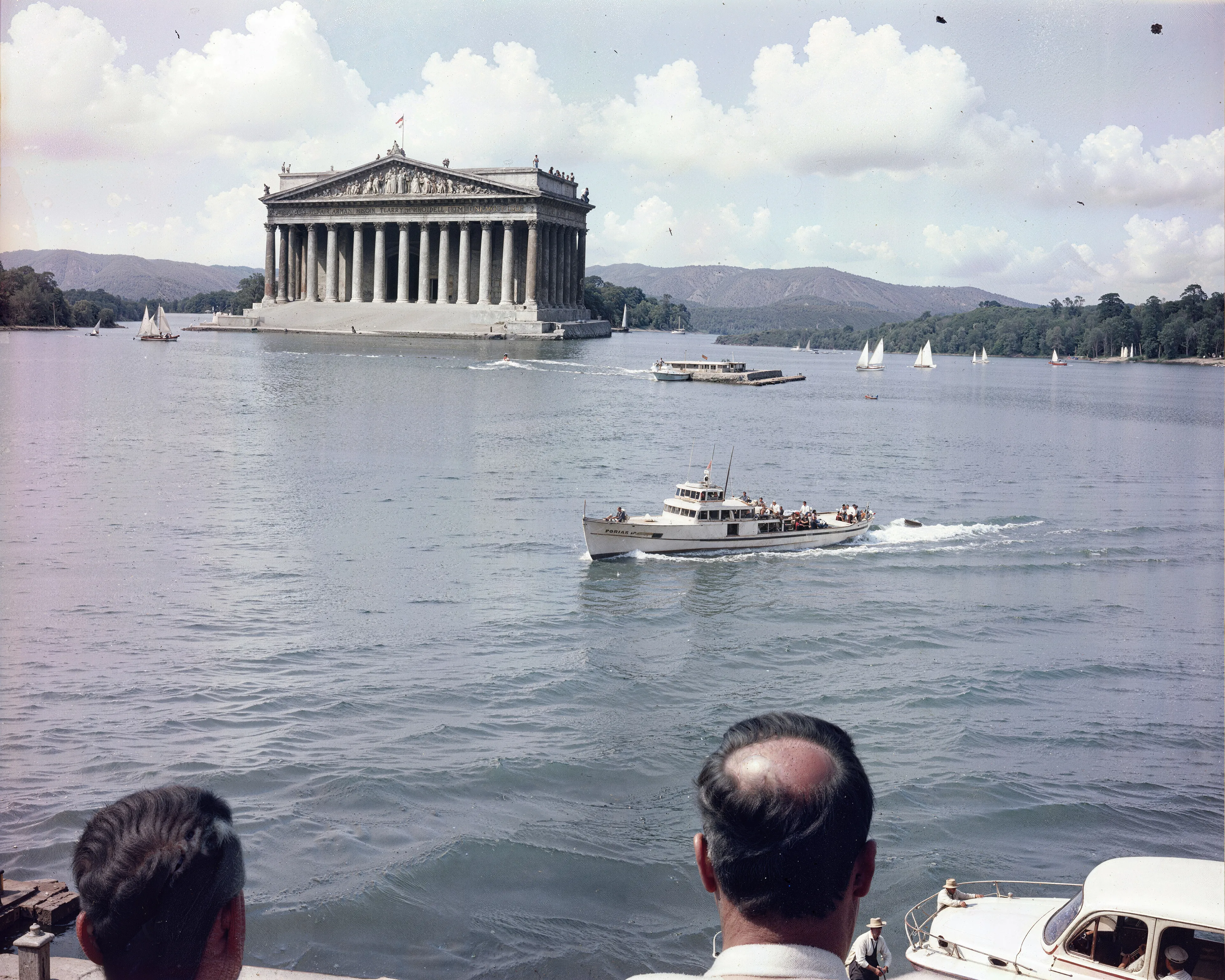 35mm #1: USA, San Francisco, 1950s - Sailboat sees U.S. soldiers off to the Korean War
35mm #2: USA, Tennessee, 1970s - The Parthenon in Centennial Park, Nashville