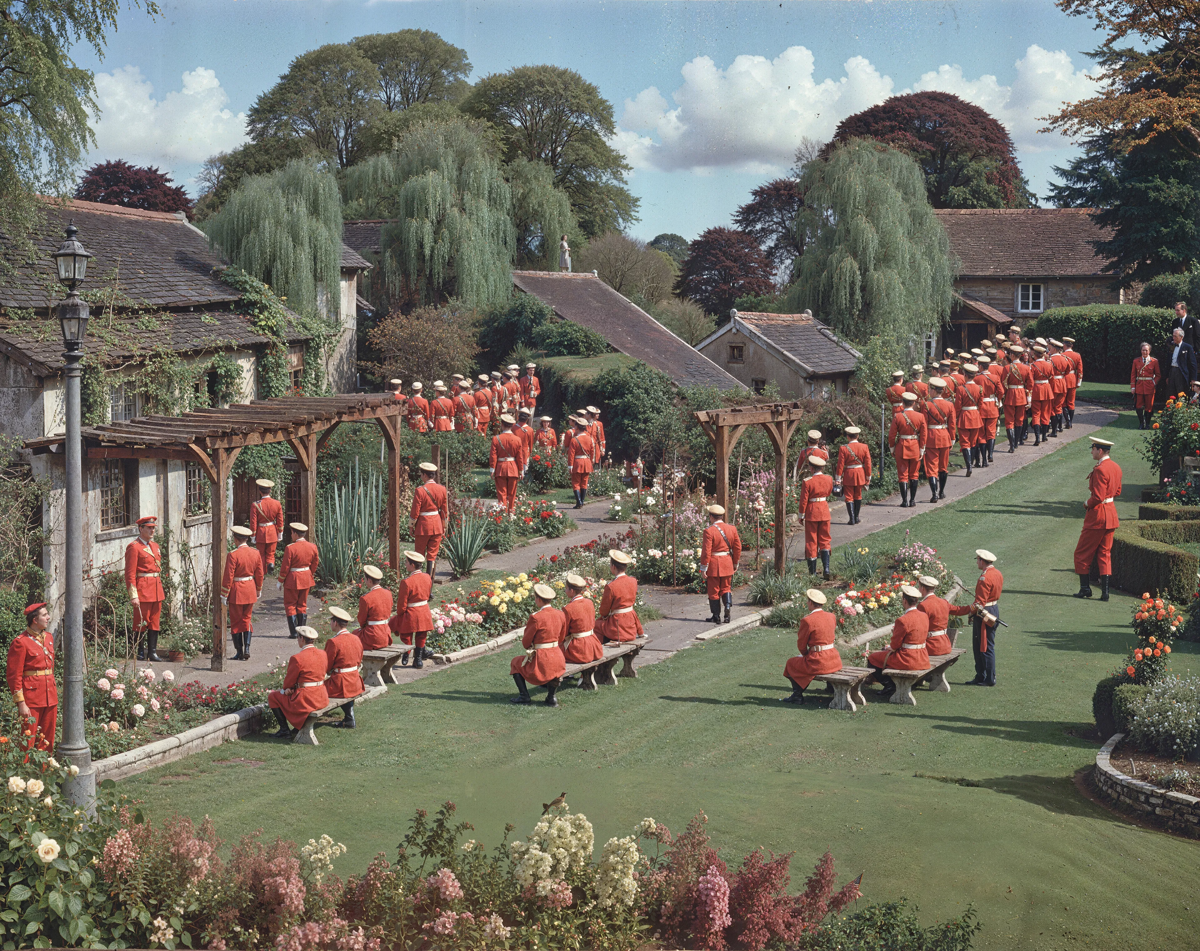 35mm #1: England, 1980s - Flower garden
35mm #2: Canada, Ottawa, 1950s - Portrait of a Royal Canadian Mounted Police officer