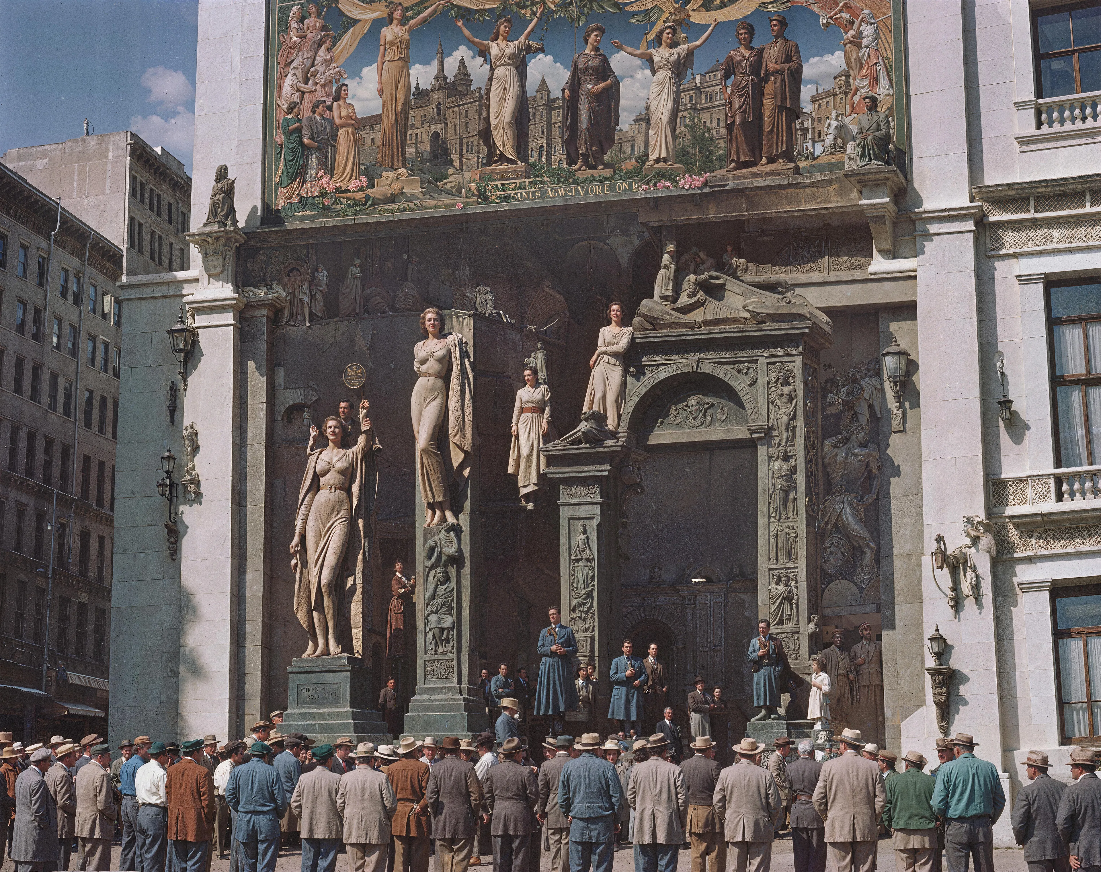 35mm #1: Syria, 1990s - Archway mural
35mm #2: England, London, 1950s - Australia House entrance