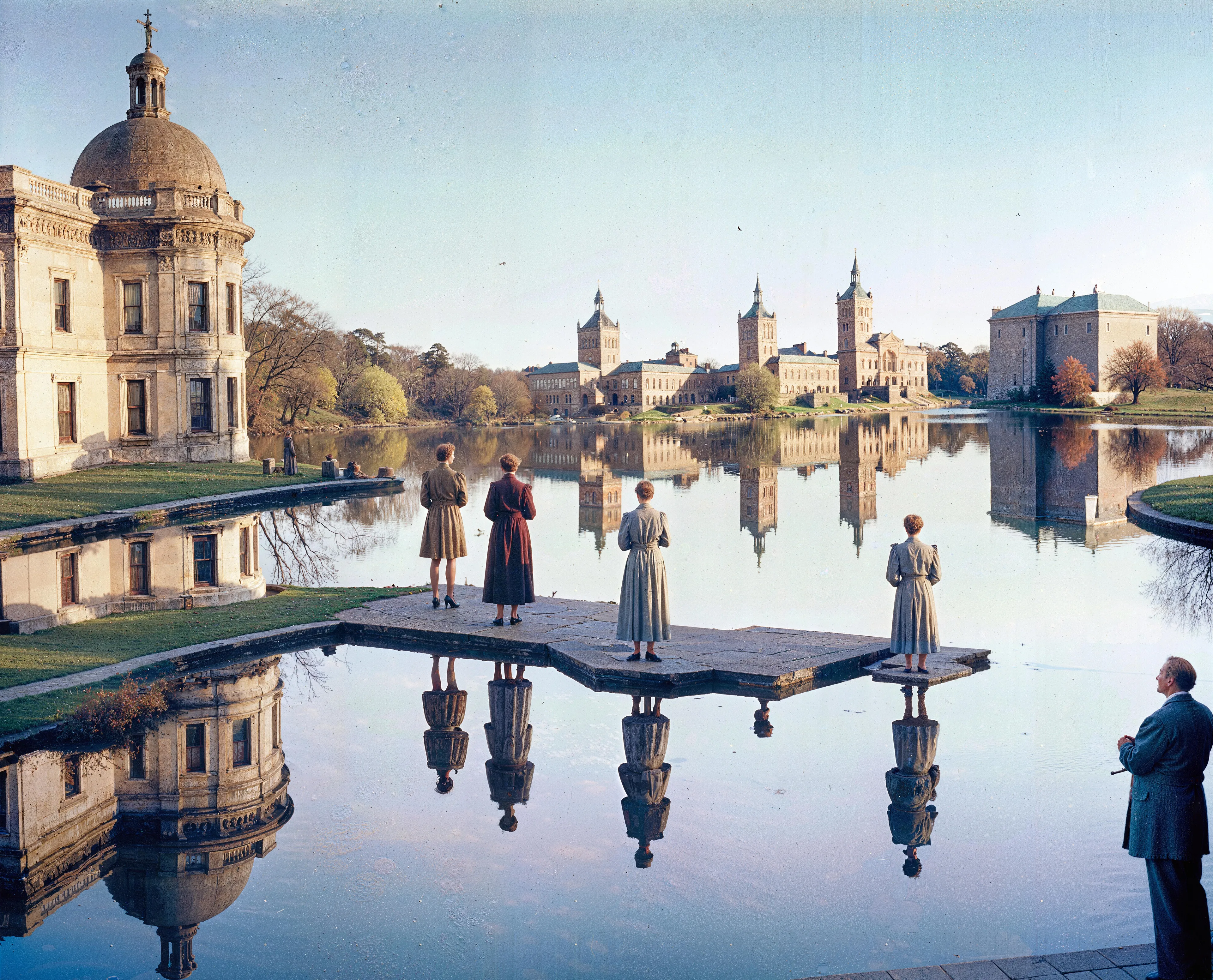 35mm #1: Denmark, Hillerød, 1950s - The Frederiksborg Castle
35mm #2: Czech Republic, Prague, 1950s - Jan Hus monument