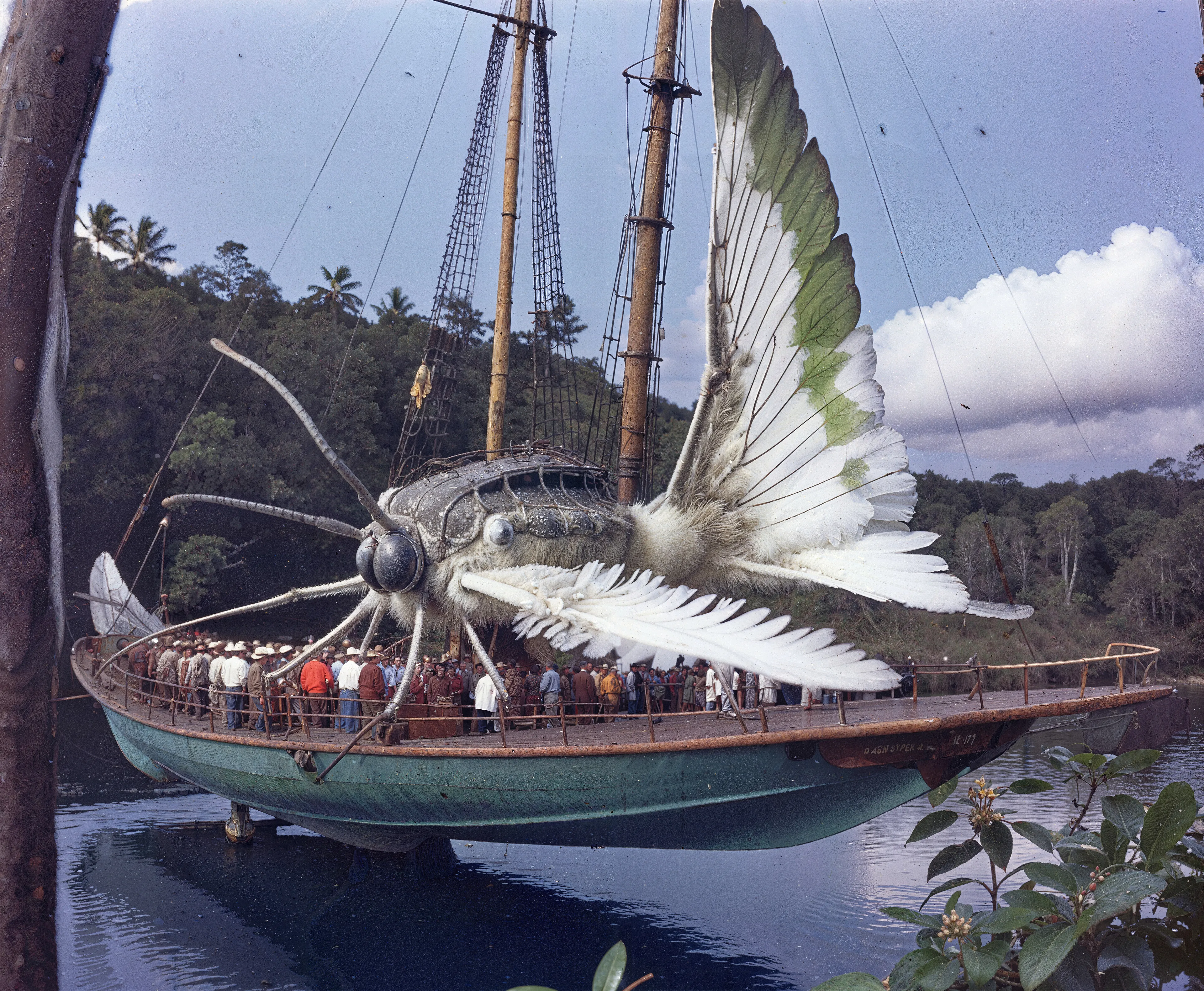 35mm #1: USA, California, 1960s - Full-scale replica of Columbia Rediviva in Disneyland Anaheim
35mm #2: England, Devon, 1970s - Close-up of a moth