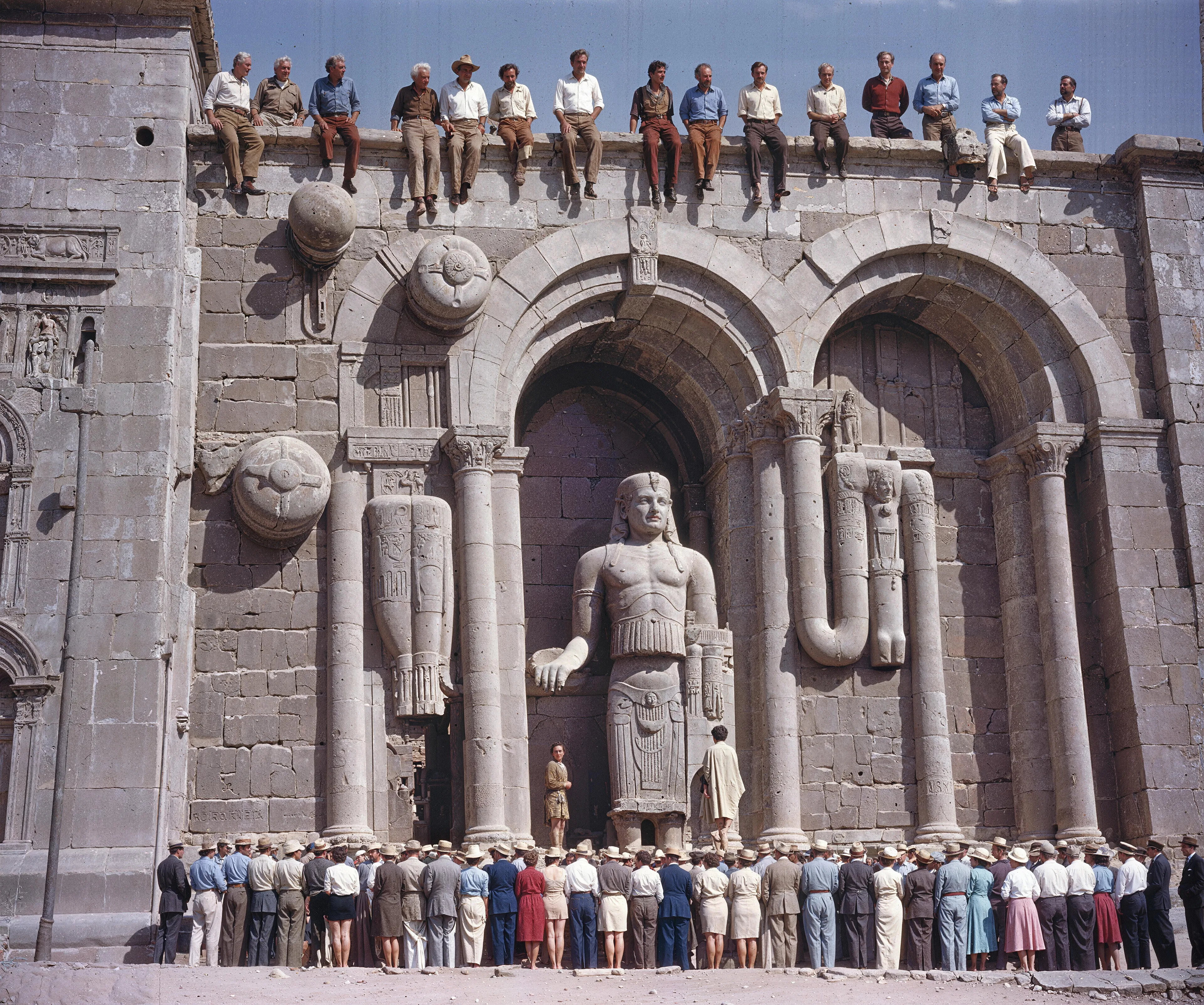 35mm #1: Ukraine, Kiev, 1950s - People gathered in a town square
35mm #2: Egypt, Dendera, 1980s - Temple of Hathor