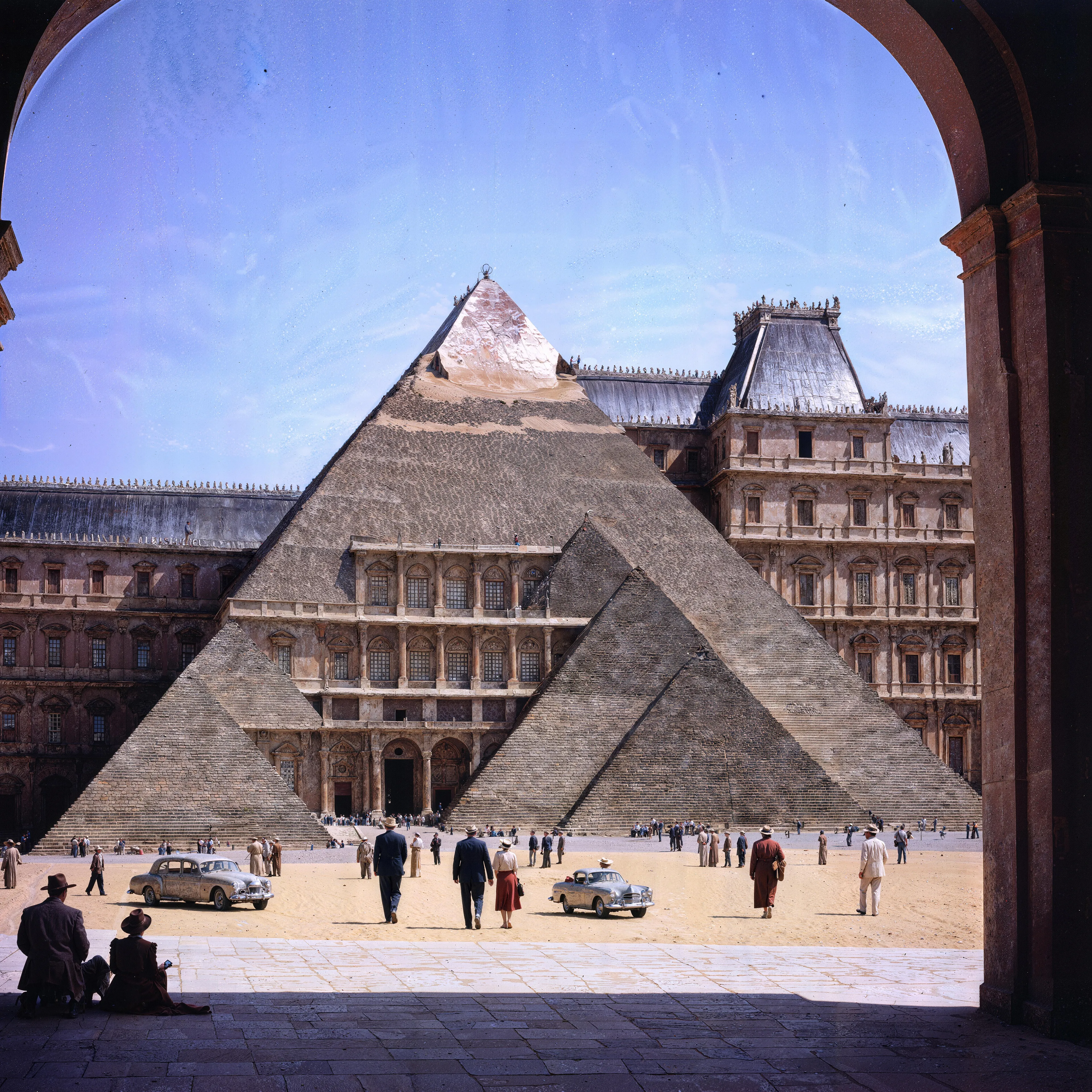 35mm #1: France, Paris, 1950s - Place Vendôme
35mm #2: Egypt, Giza, 1960s - The Great Pyramid of Giza